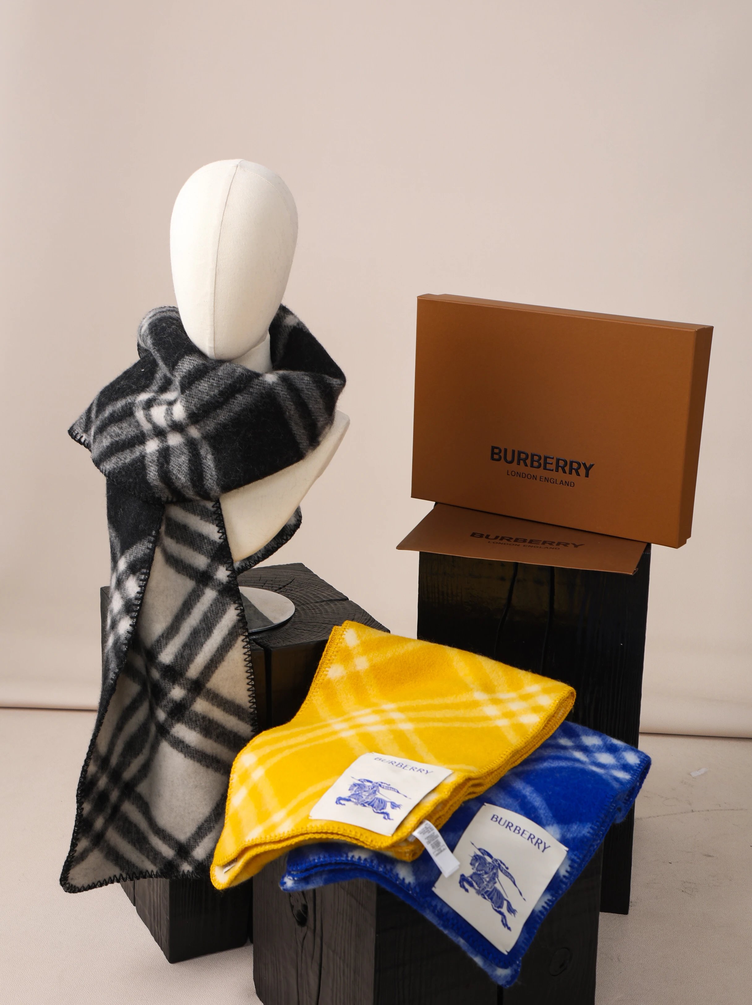 Item ID 8526 Burberr＊-BBR-2024FW New style - twill wool scarf -100% Australian wool