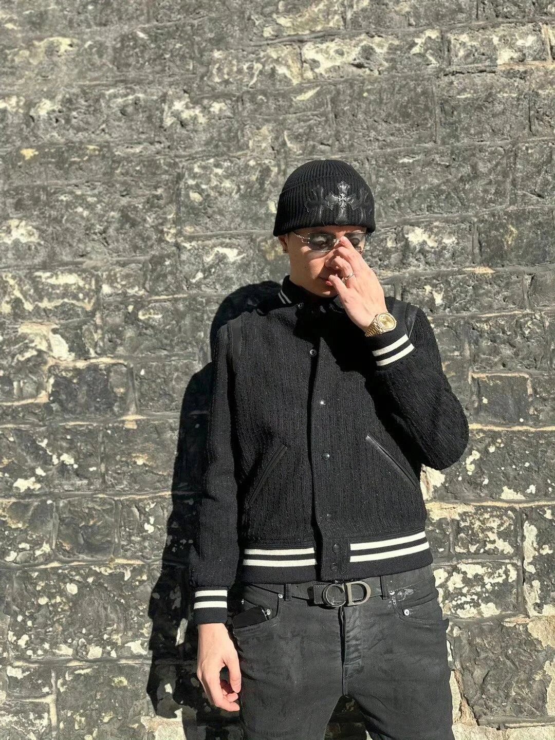 Item ID 8066 Yevs-Saint-Laurent-SLP-x-KITH- Yves Saint Laurent co-branded wool twee