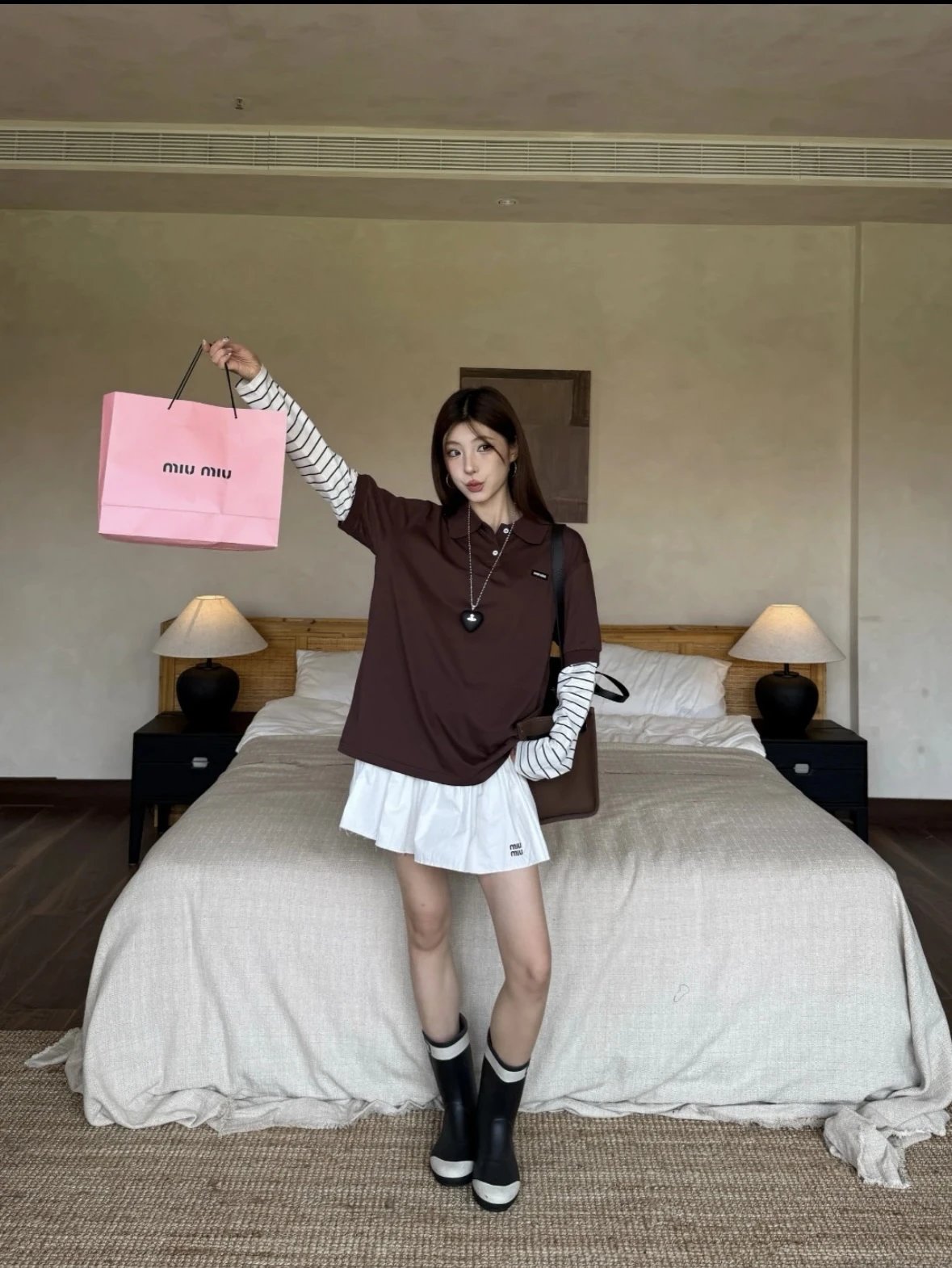 Item ID 8184 M1U-M1U Miu Miu long sleeves “60 Double combed cotton ” Relaxed fit Po