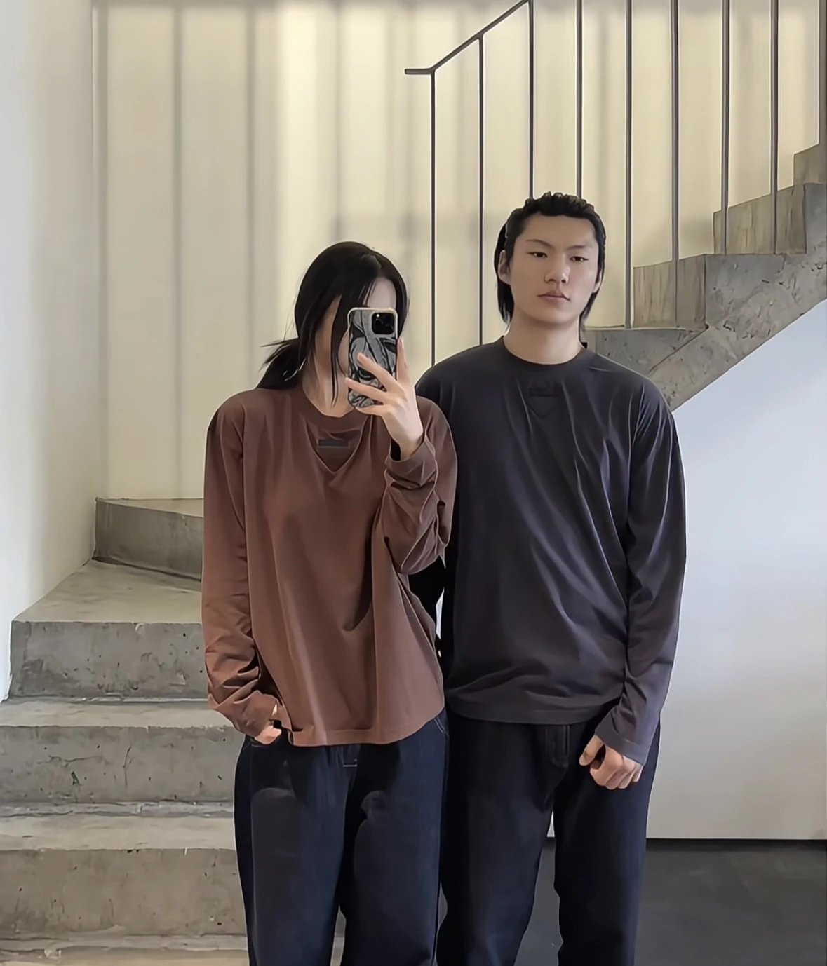 Item ID 8189 PRD Round neck long sleeves cotton “ Exclusive dyed fabrics ” triangle