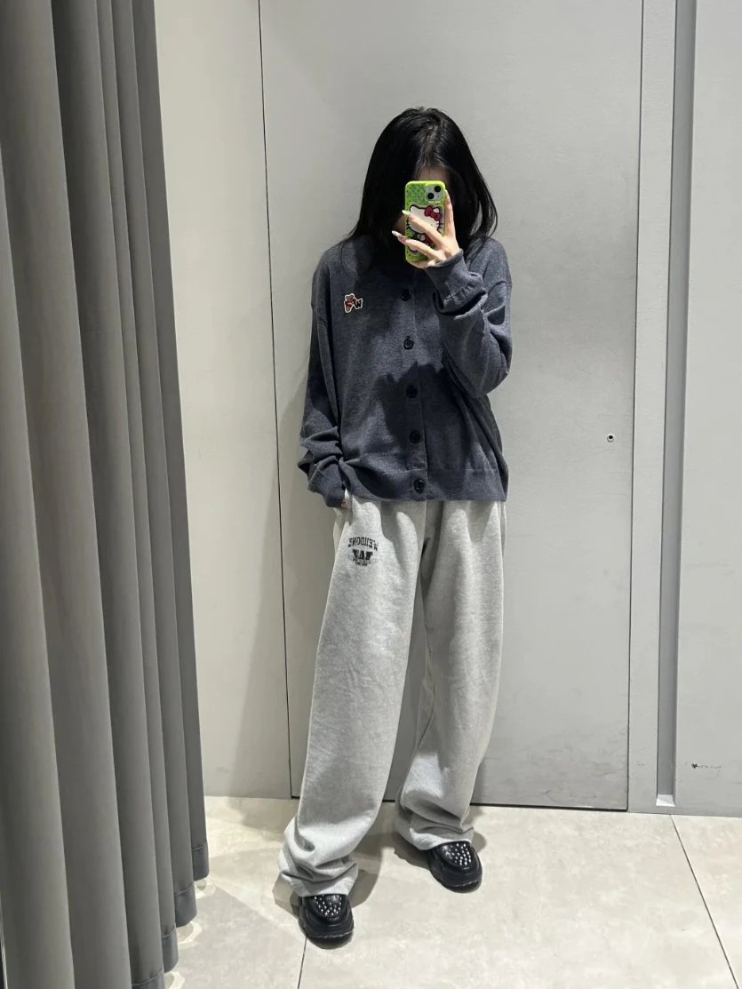 Item ID 8360 WE11DONE-“ Custom dyed gray fabric ” Early autumn college element loos