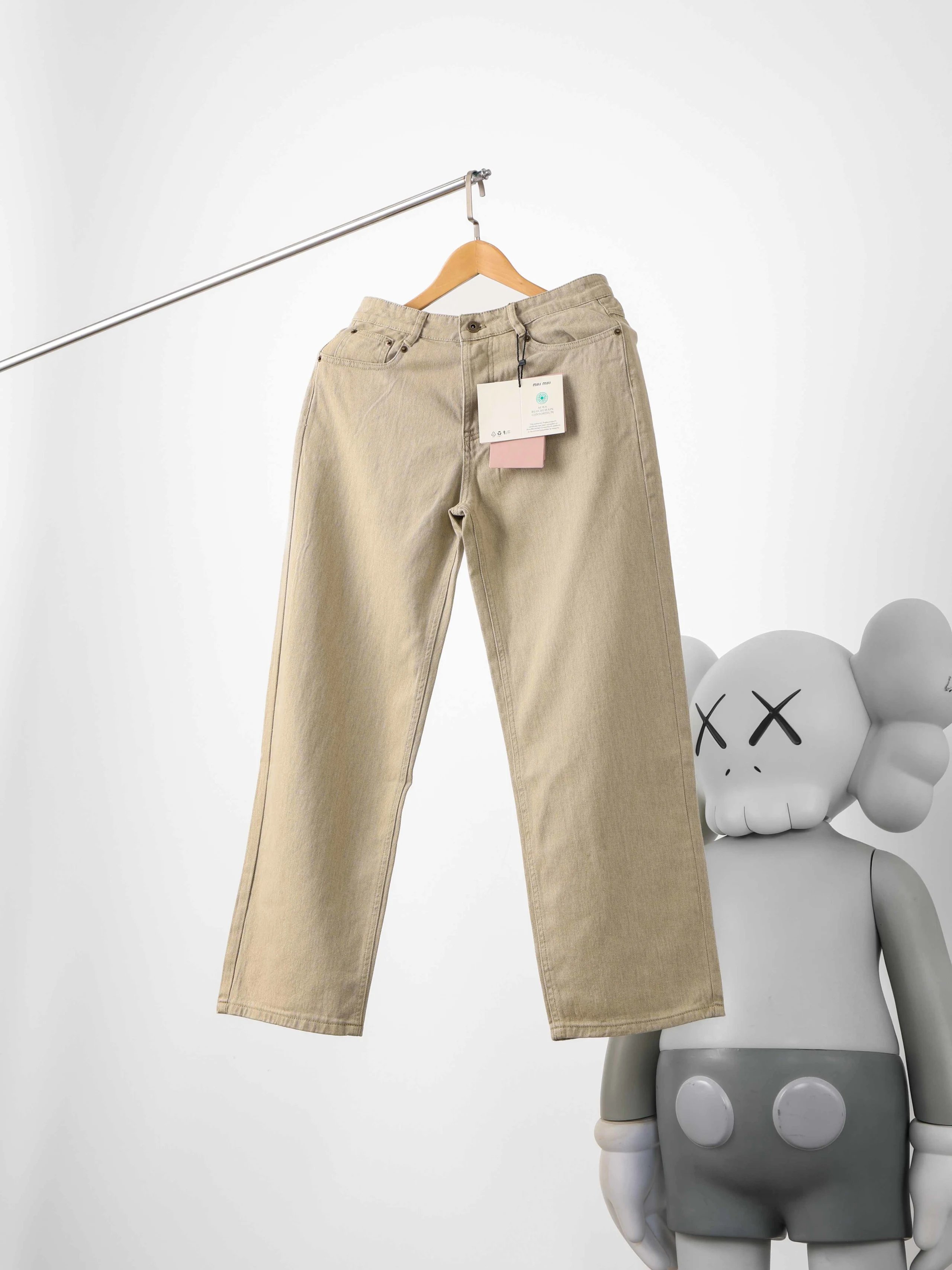 Item ID 8353 M1uM1u-Mumu-2023FW Classic Edition -14 oz Cotton Twill Jeans - Embroid