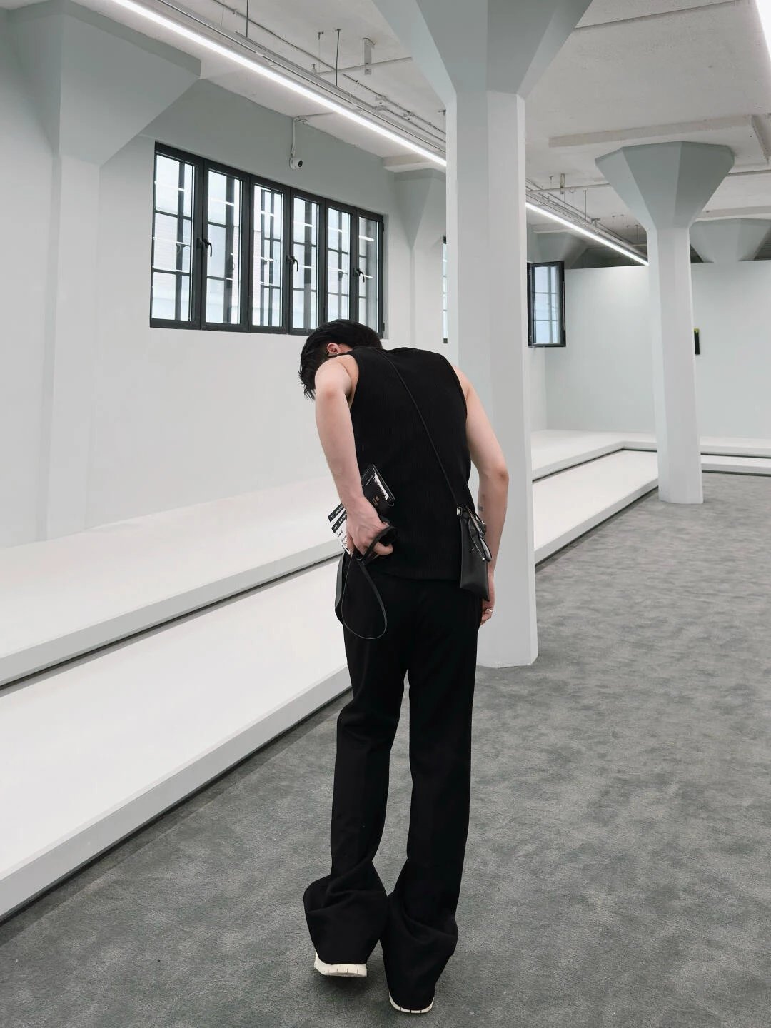 Item ID 8349 Haute Couture - Wang Jiaer Same Style - Wool Micro Pull Western Pants