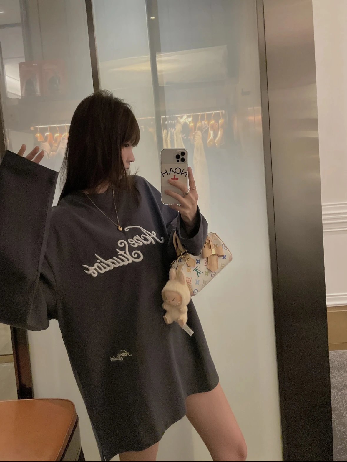 Item ID 8172 Acne _16 count combed cotton single bead ground_ embroidered logo lett