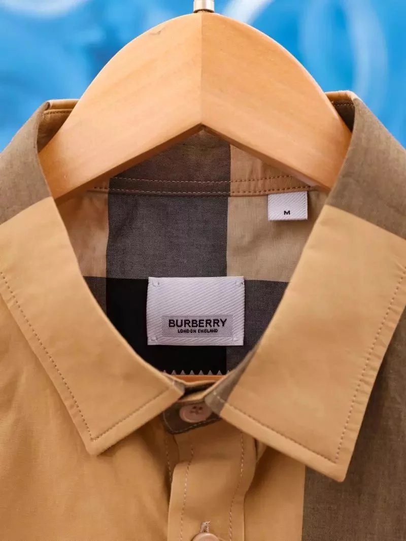 Item ID 8218 BURBERRY- Burberry -23ss- new shirt - large plaid shirt -Vintage long