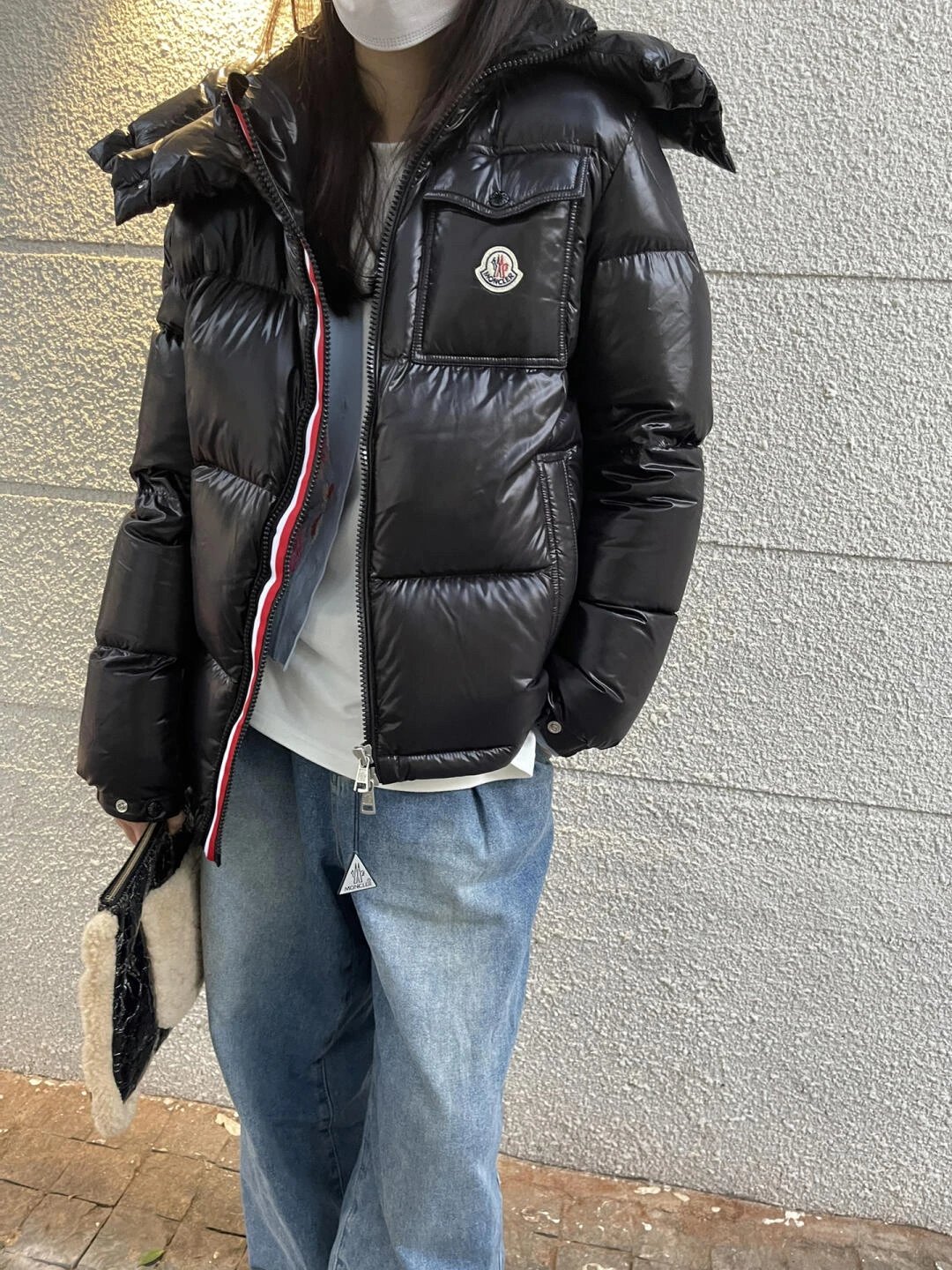 1519 Item ID 8122 M0 package - Mouth-05 Three color Ribbon Style - Down Jacket - Double