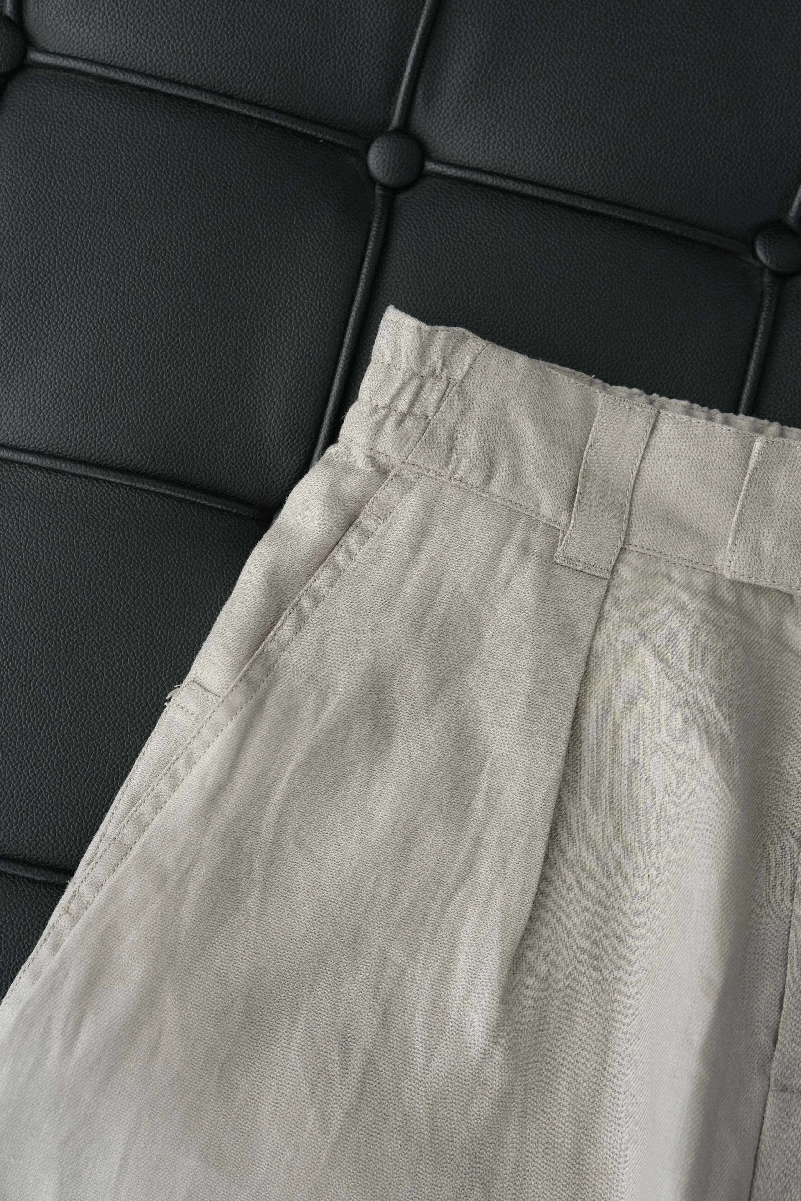 Item ID 8240 LP linen casual shorts -“ Efficient heat dissipation ”14 Worsted linen
