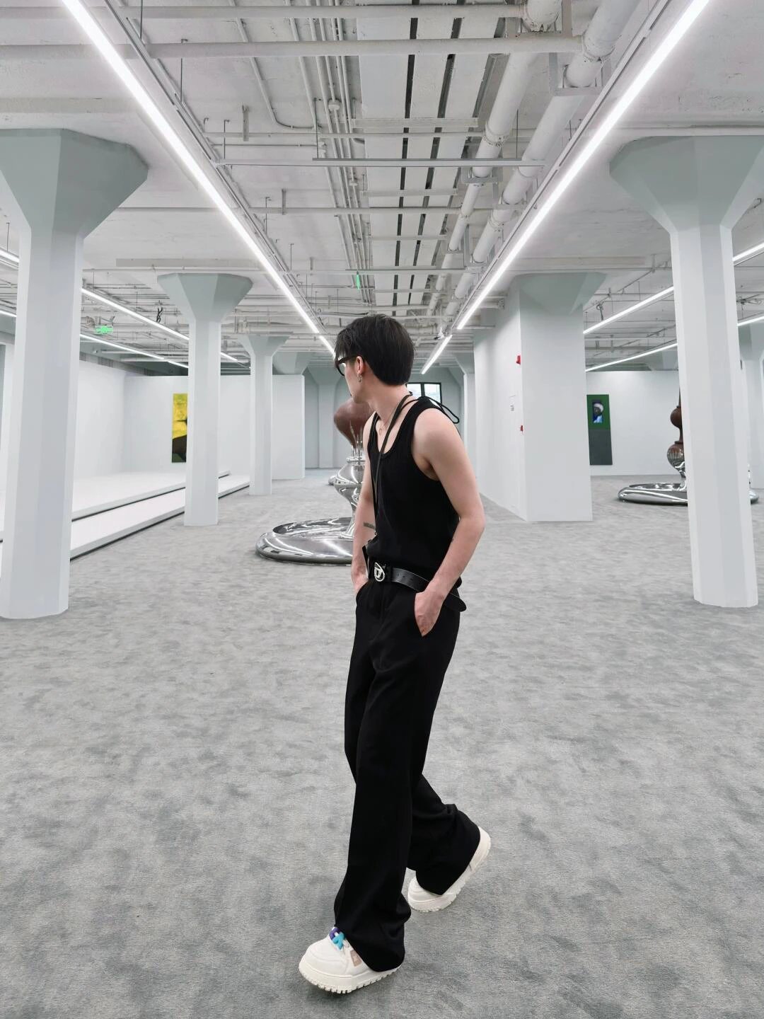 Item ID 8349 Haute Couture - Wang Jiaer Same Style - Wool Micro Pull Western Pants