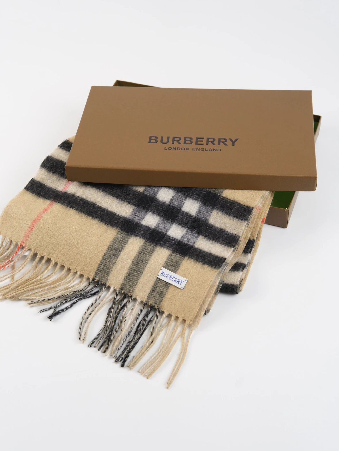 Item ID 8525 BBR Wool and cashmere blend - Striped mesh decorative cashmere scarf f