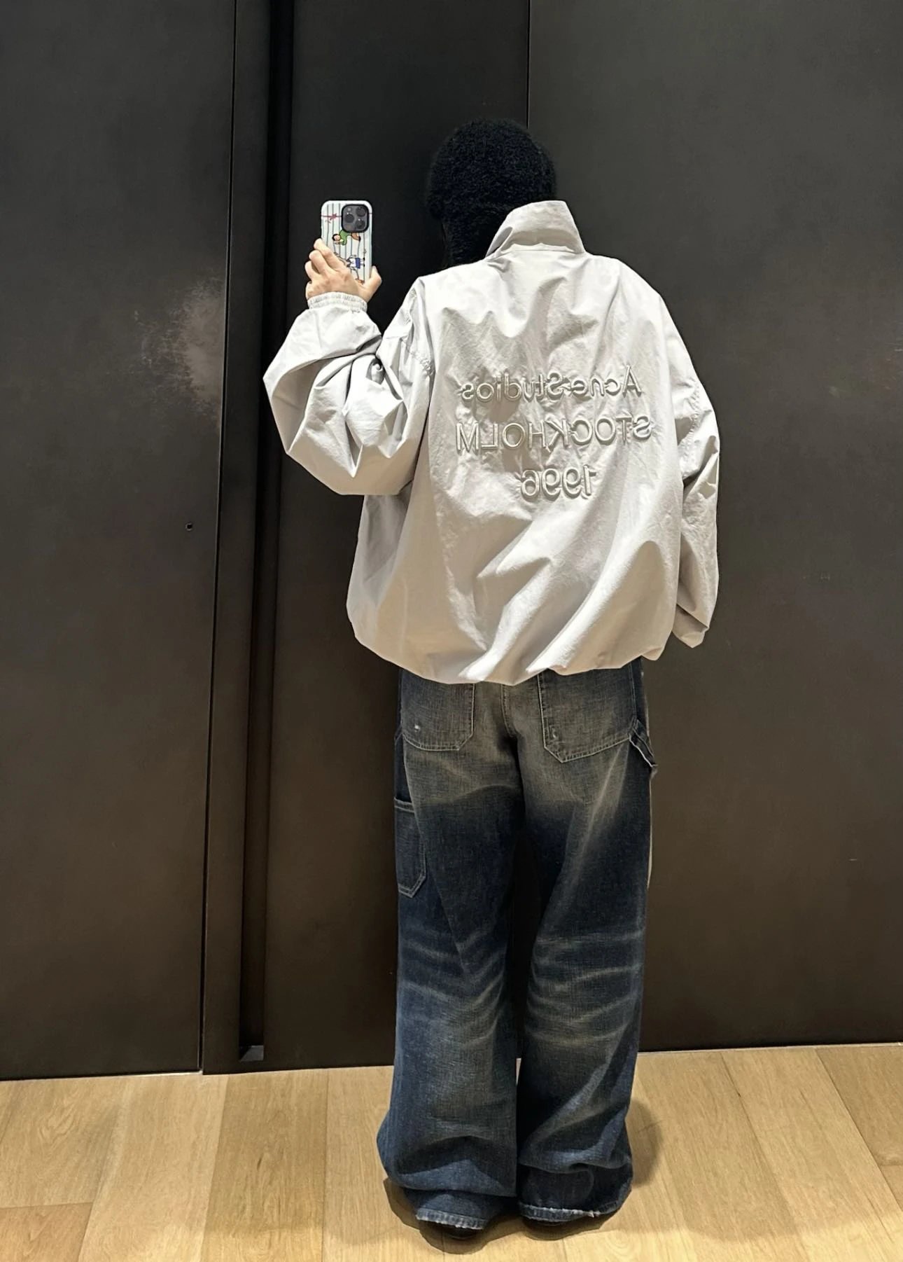 Item ID 8007 Acne Studios-SS25-1996 series back logo casual jacket _3D embroidery_