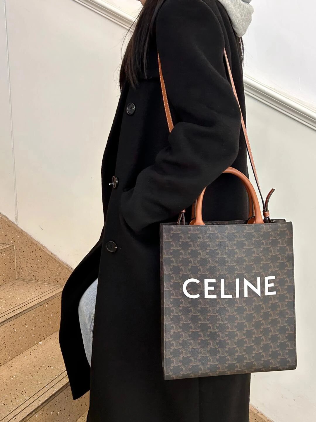 Item ID 8452 CEL1NE- Celine -2020ss- Classic -Cabas-Tote-thriomphe- Classic all-ove