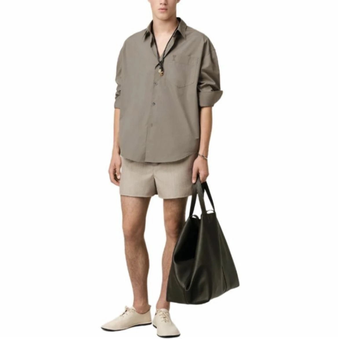 Item ID 8211 Ami-“40 Tencel imitation plain weave ” Solid color loose long sleeve s