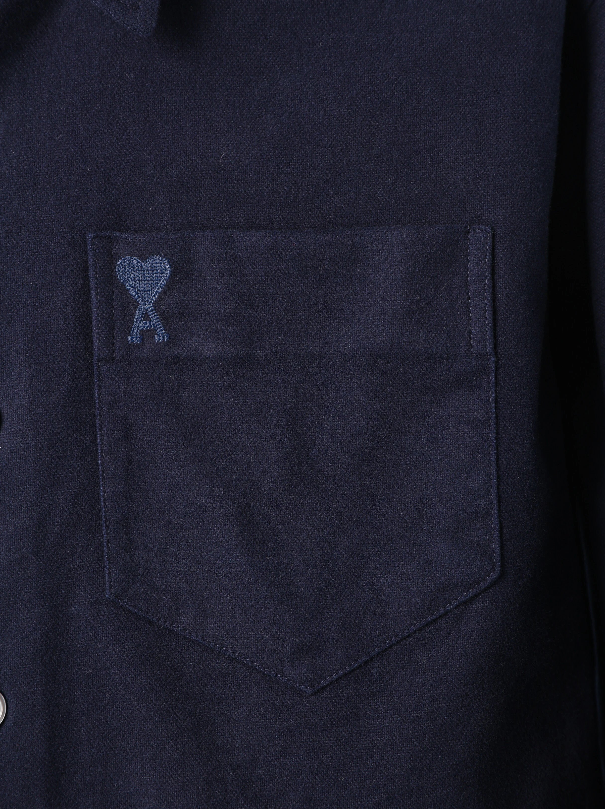 Item ID 8212 AmiParis-2023ss Classic - workwear pocket shirt - heavyweight fabric