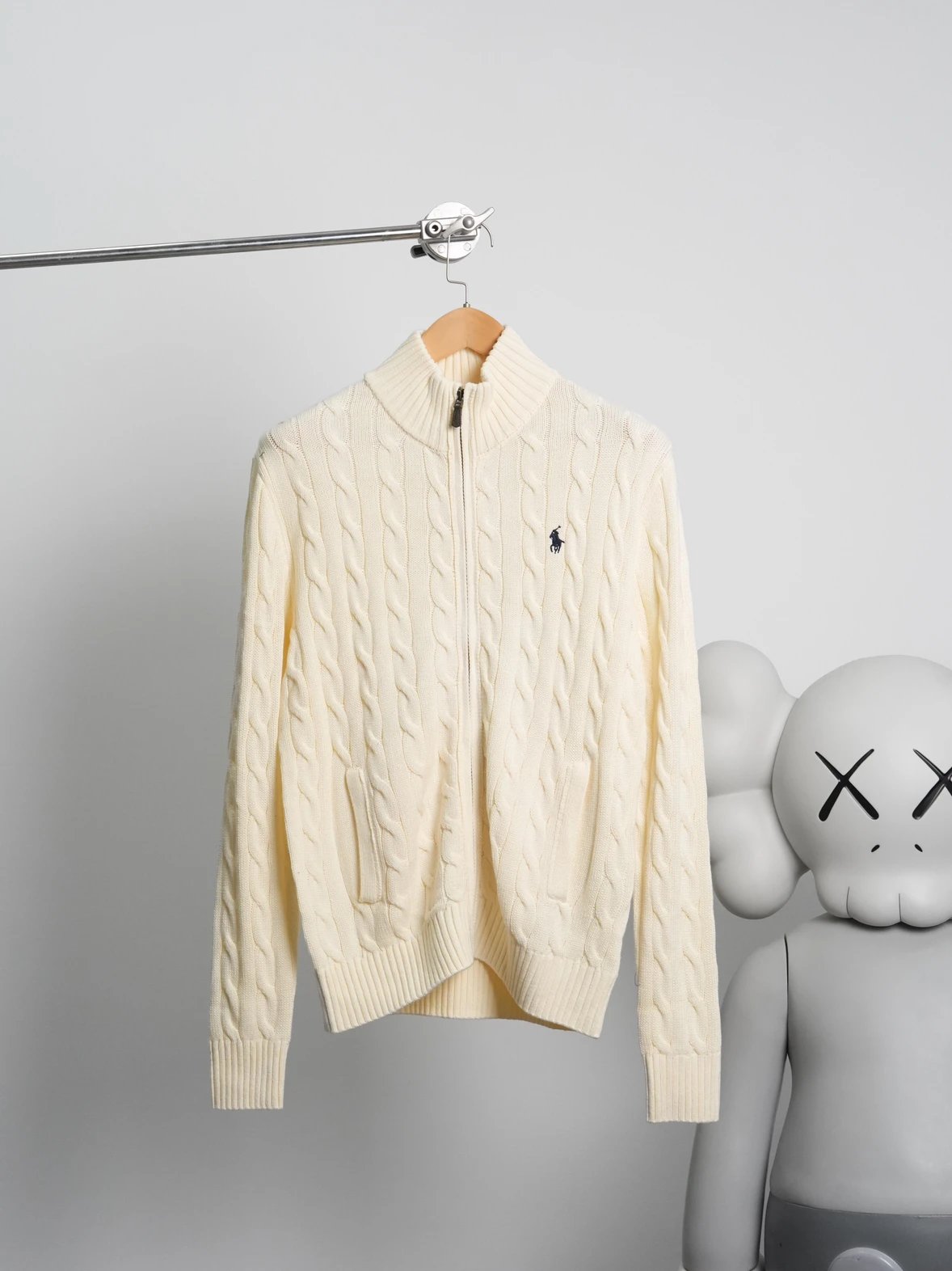 Item ID 8055 Ralph Zipper Coat _Fixed Weaving Twisted Flower_ SS23 Solid Color Zipp