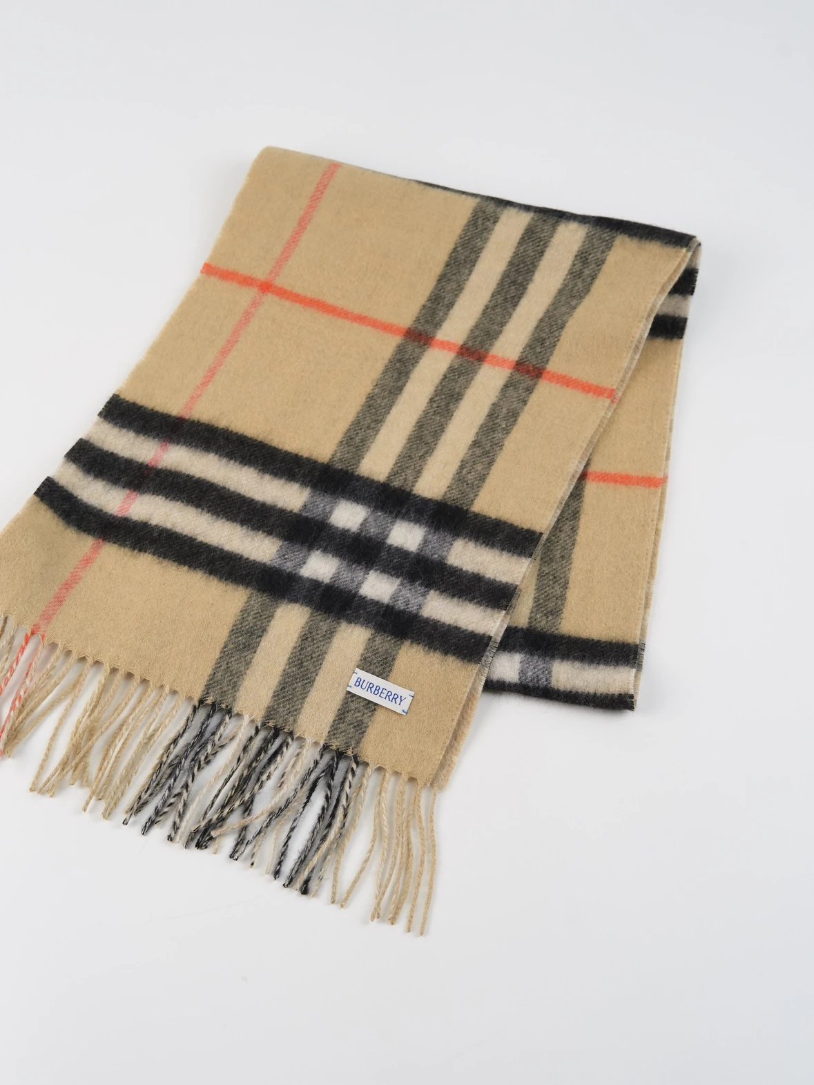 Item ID 8525 BBR Wool and cashmere blend - Striped mesh decorative cashmere scarf f
