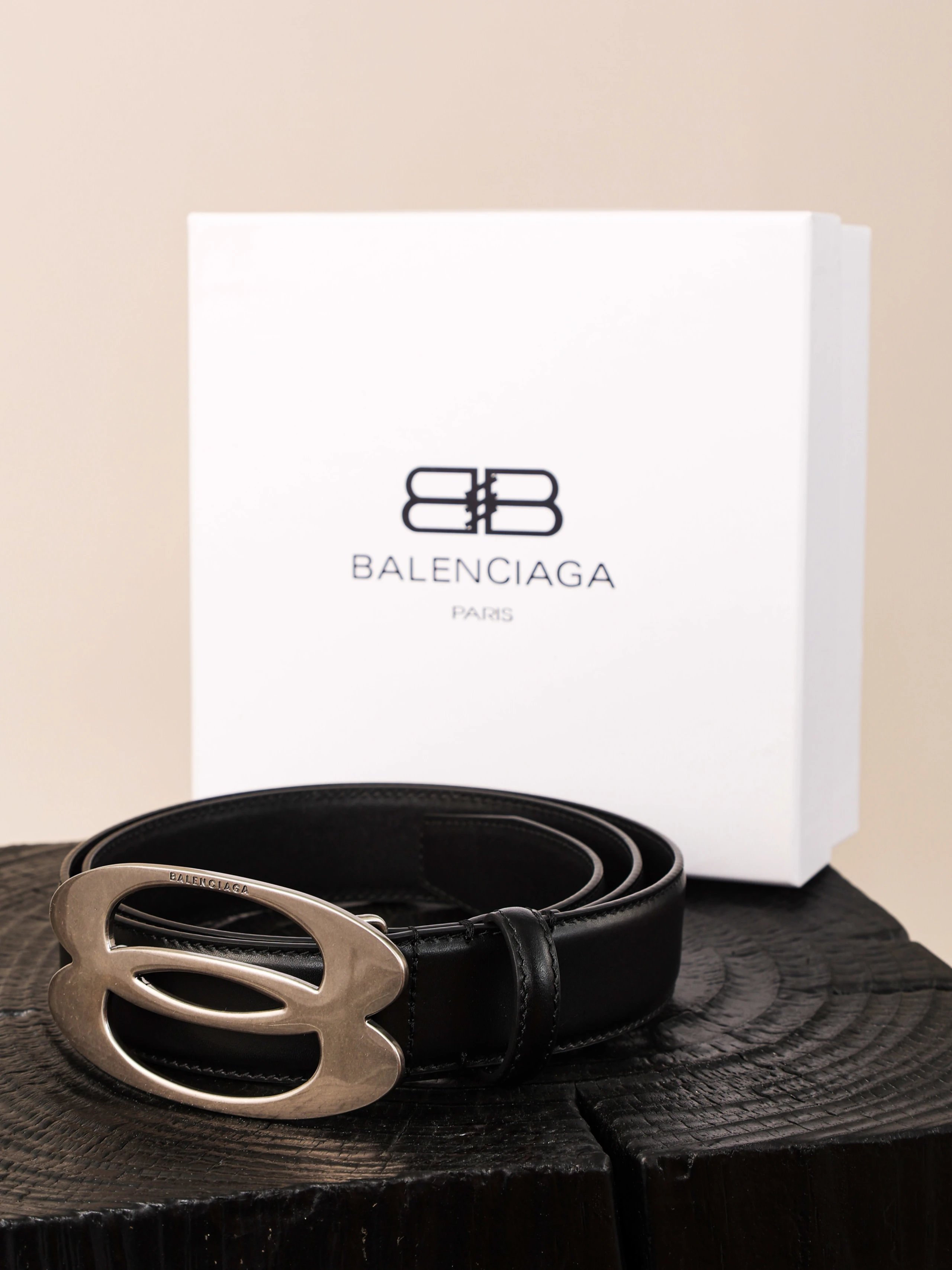 Item ID 8394 Balenc1aga - Paris-2024FW - Double ring silver buckle belt - Imported