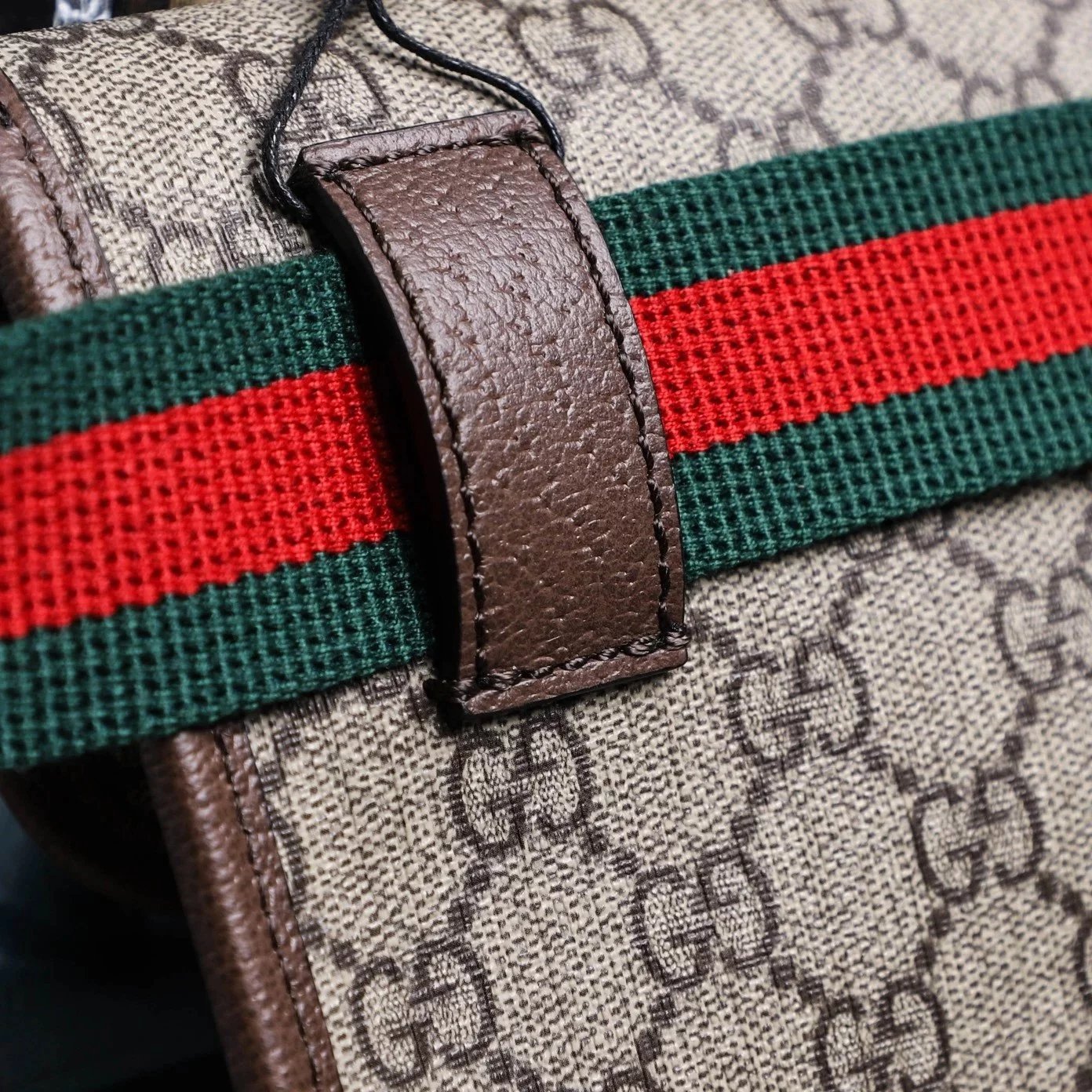 Item ID 8478 Guc GC Double G Old Flower Embossed Bag Leather Flip Cover Bag Jacquar