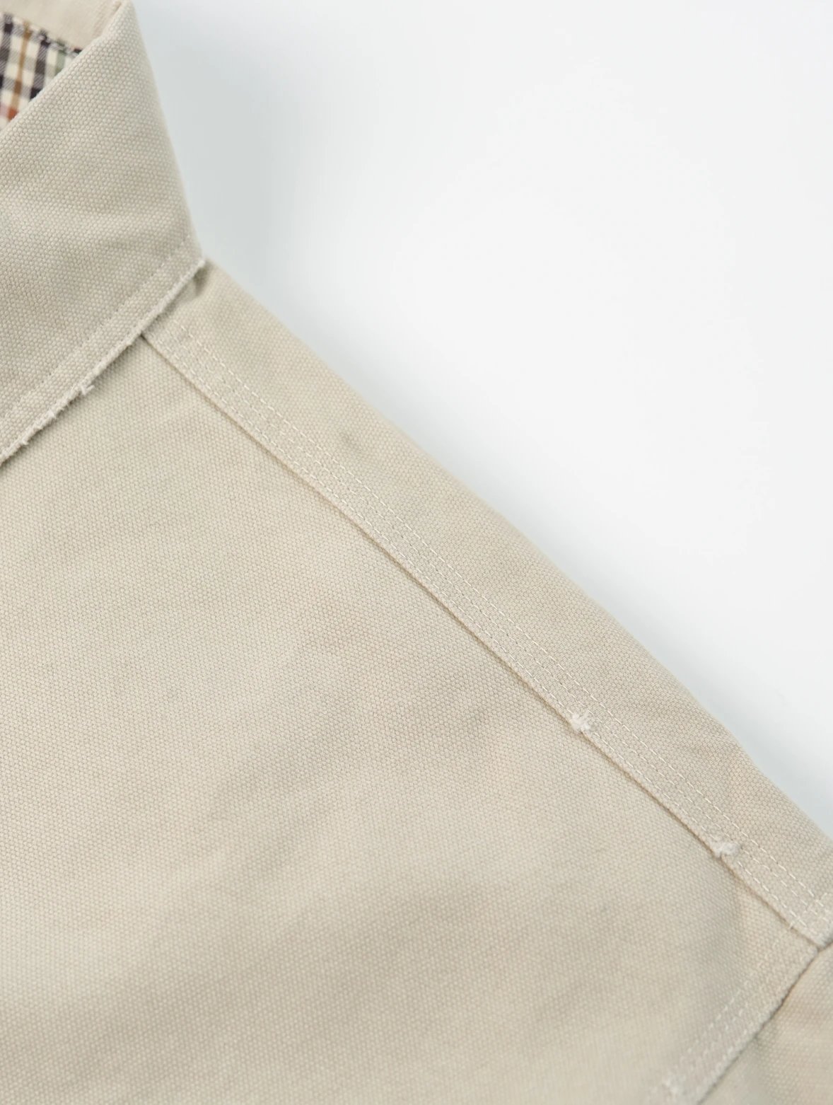 Item ID 8052 Paris washed distressed embroidered logo workwear jacket with loose fi