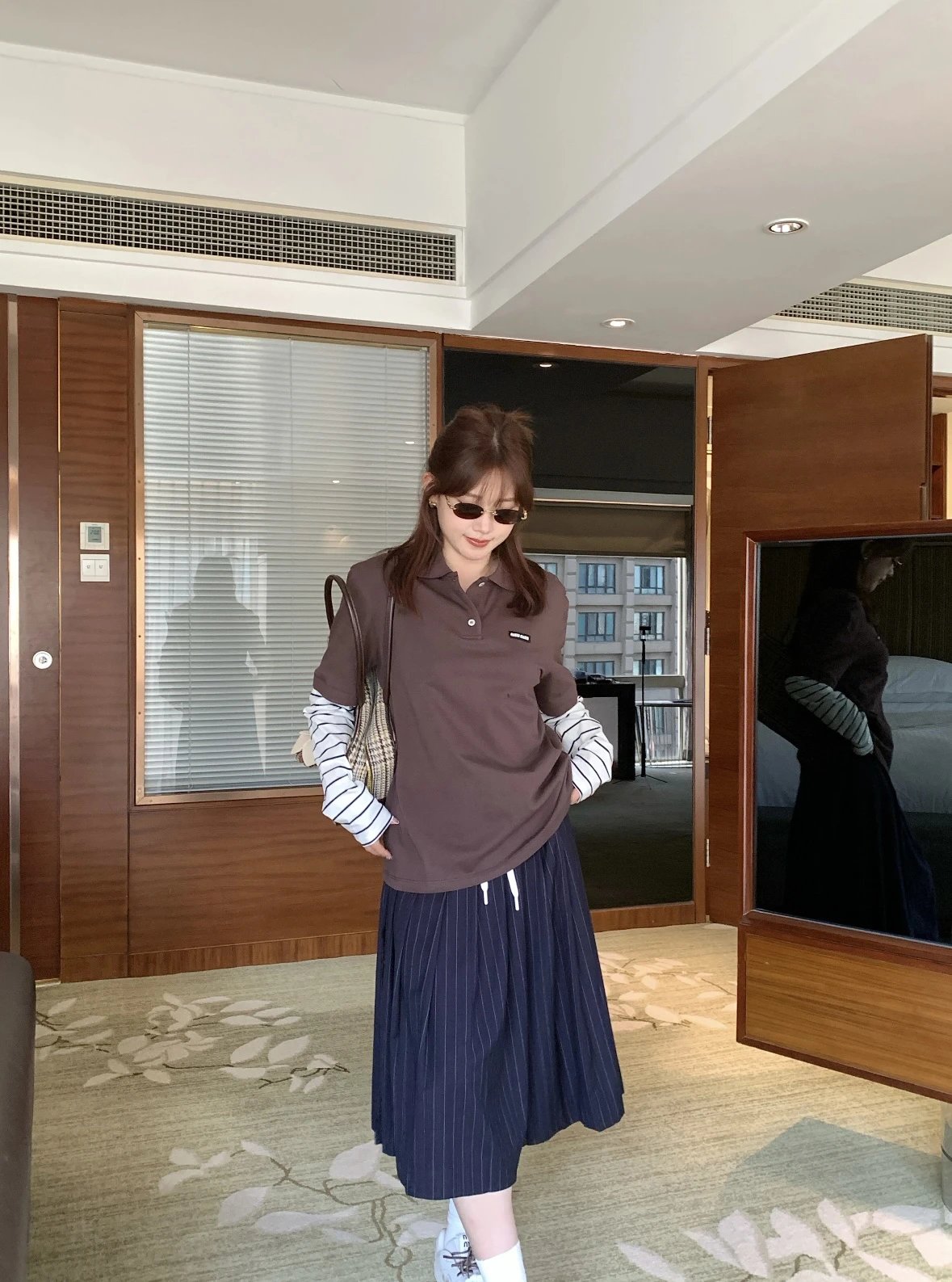 Item ID 8184 M1U-M1U Miu Miu long sleeves “60 Double combed cotton ” Relaxed fit Po