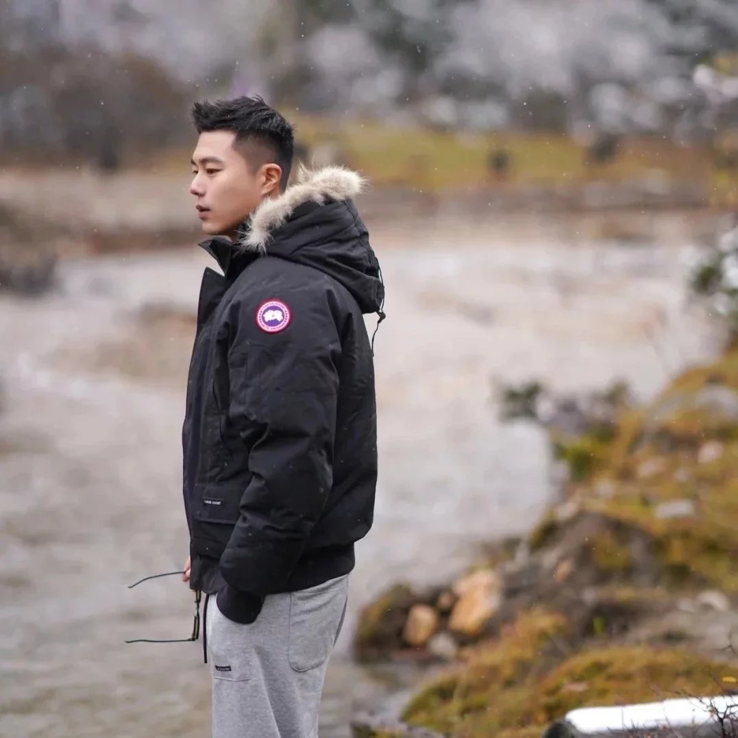 Item ID 8115 Goose brand -01 Expedition short down jacket -( Original wolf hair - F