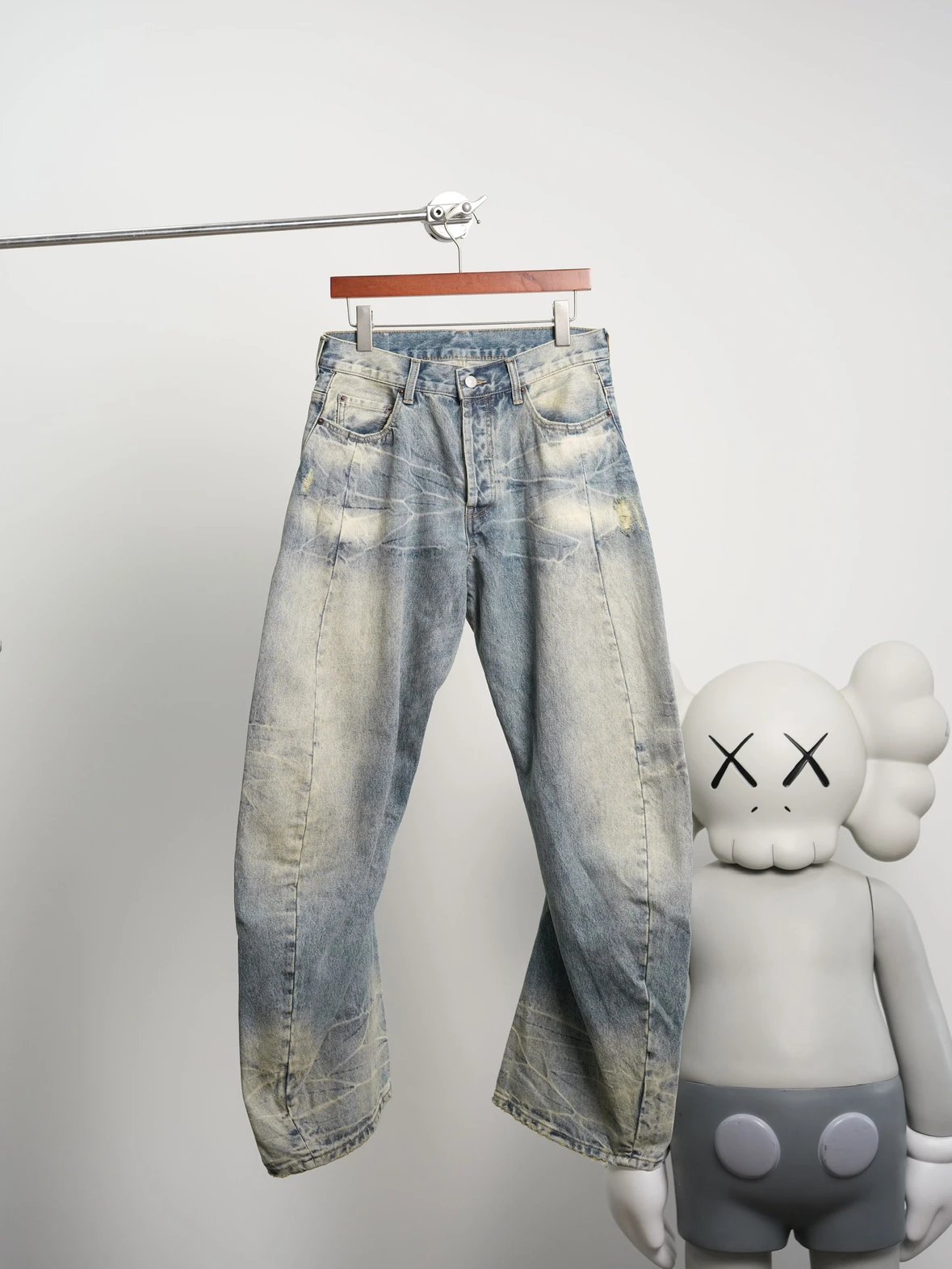 Item ID 8337 Acne Studios-FW252006m _Heavy duty Washed_ Loose Low Waist Wide Leg Cu