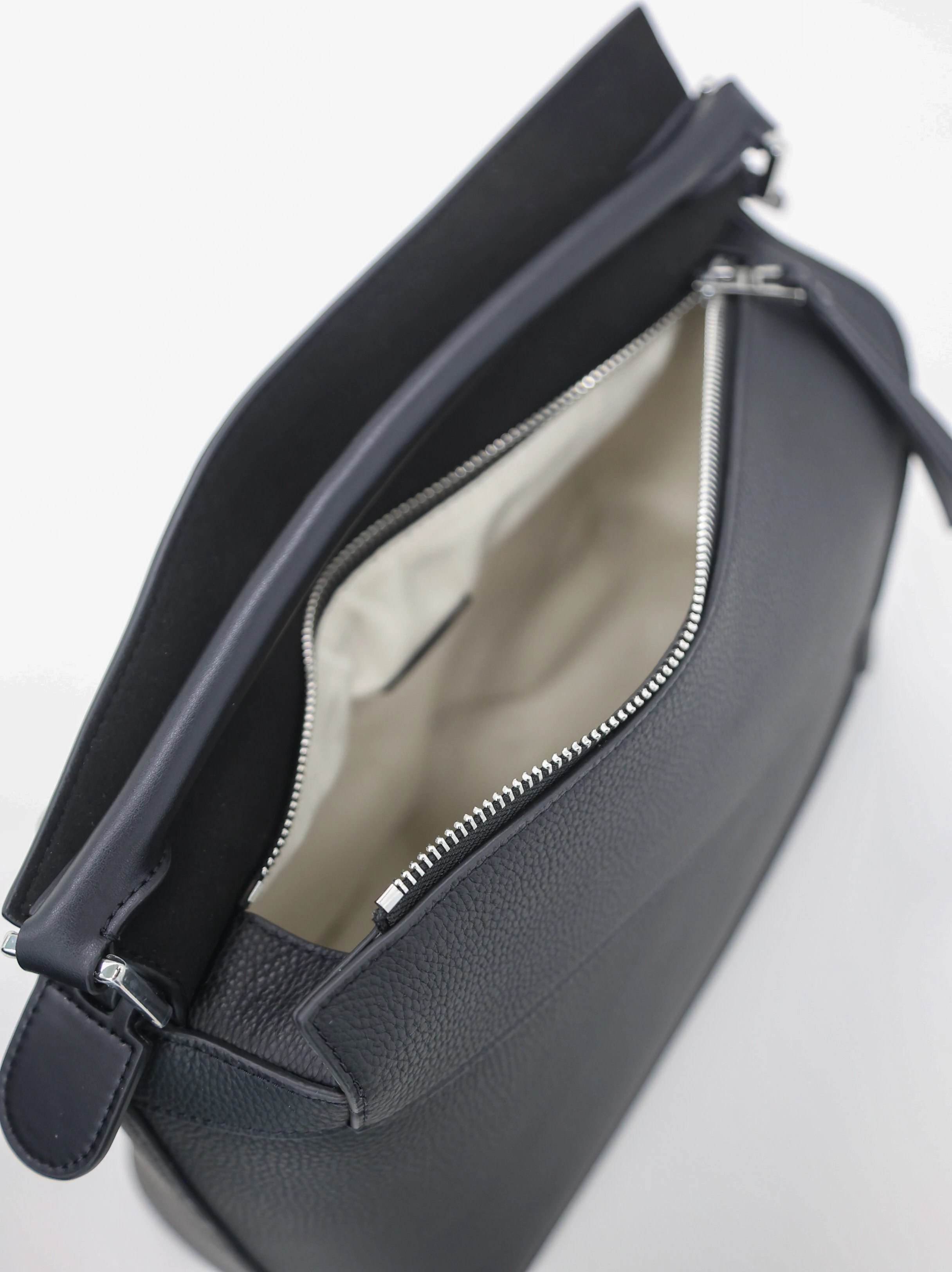 Item ID 8494 L0EWE Roewe Classic Buzz Anagram Leather Embossed Crossbody Bag Detach