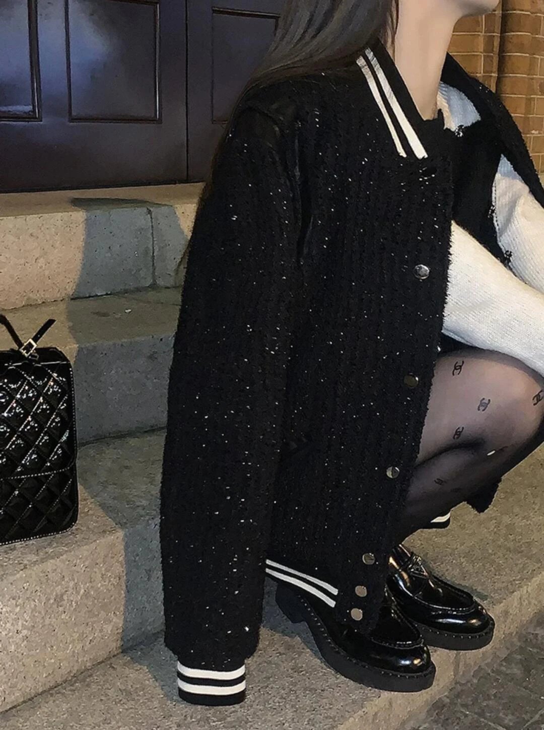 Item ID 8066 Yevs-Saint-Laurent-SLP-x-KITH- Yves Saint Laurent co-branded wool twee