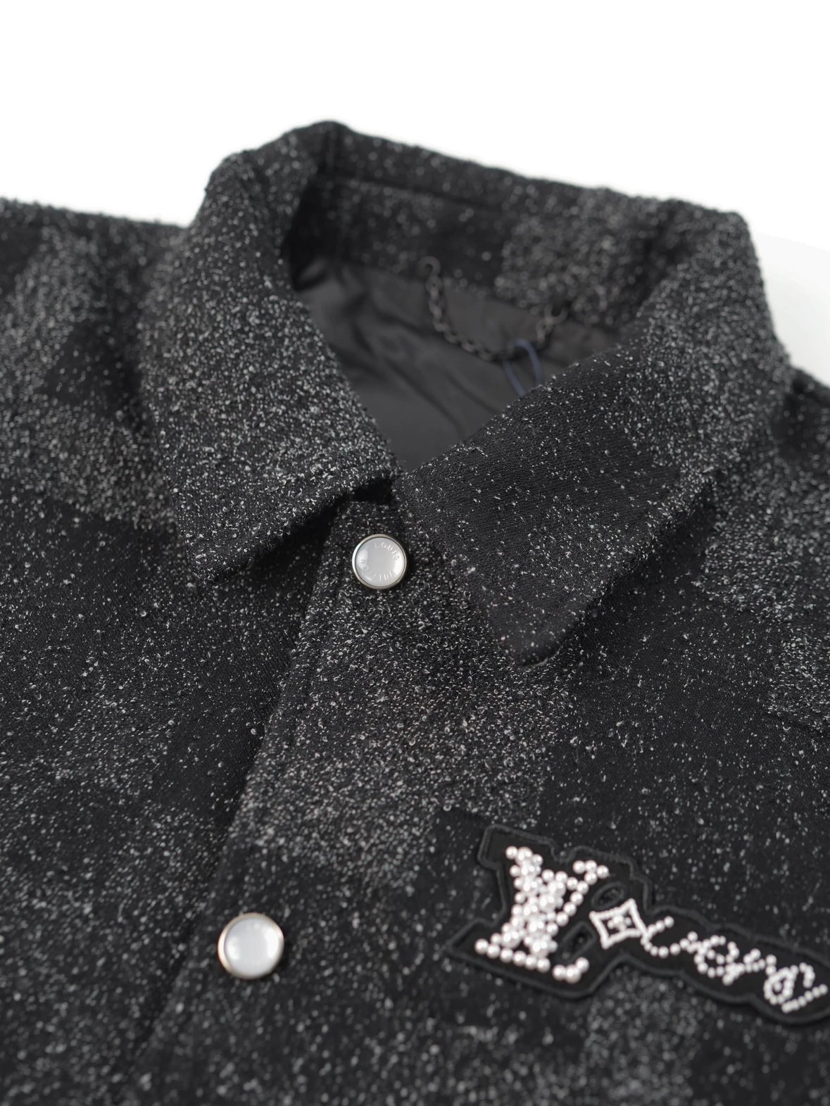 Item ID 8027 Haute Couture SS25 Baseball Jacket _Handmade Beaded_ _Imported Goat su