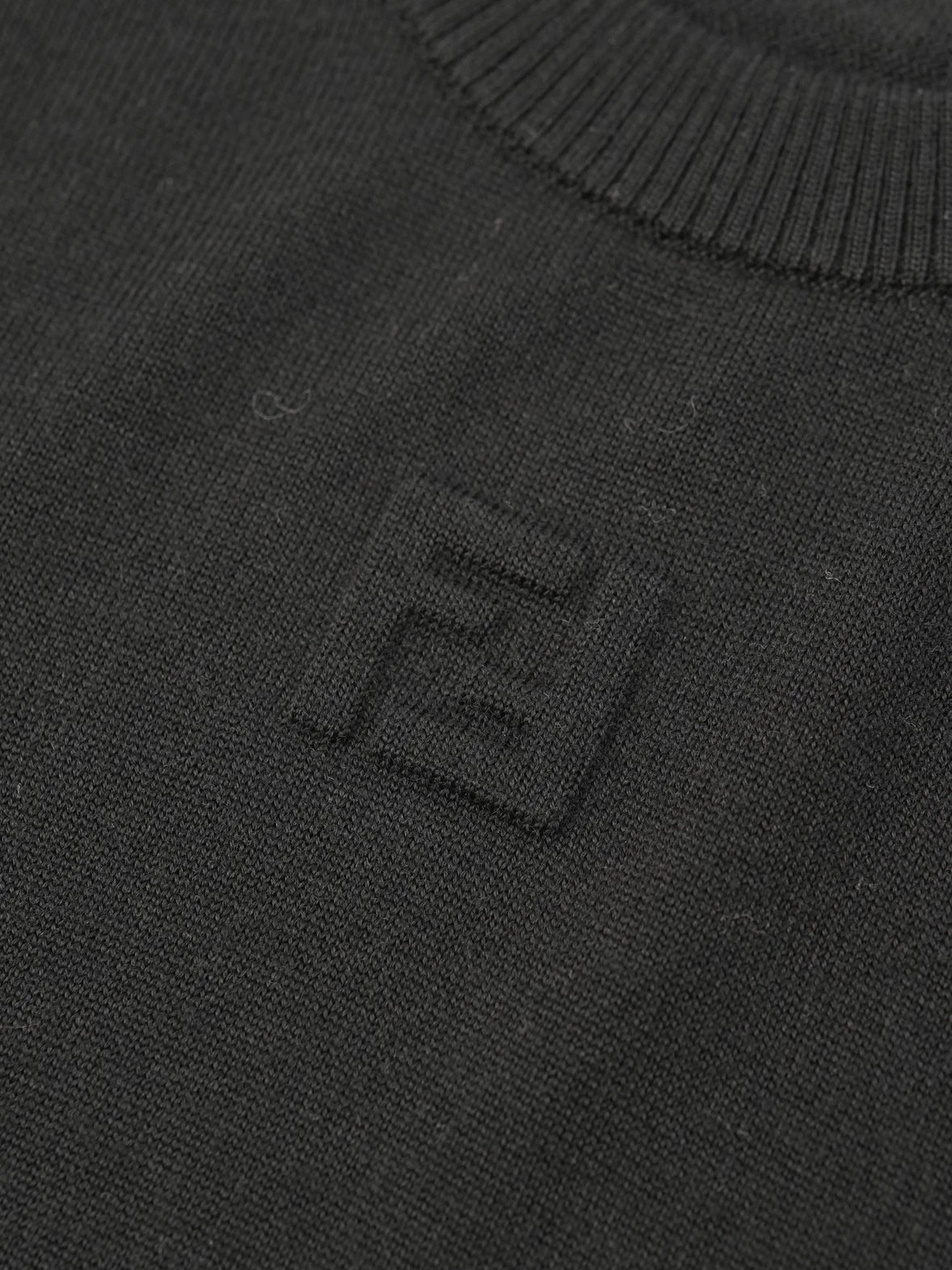 Item ID 8181 FEND1 Fendi FW24“100% Sheep wool ” relief logo solid logo detail long