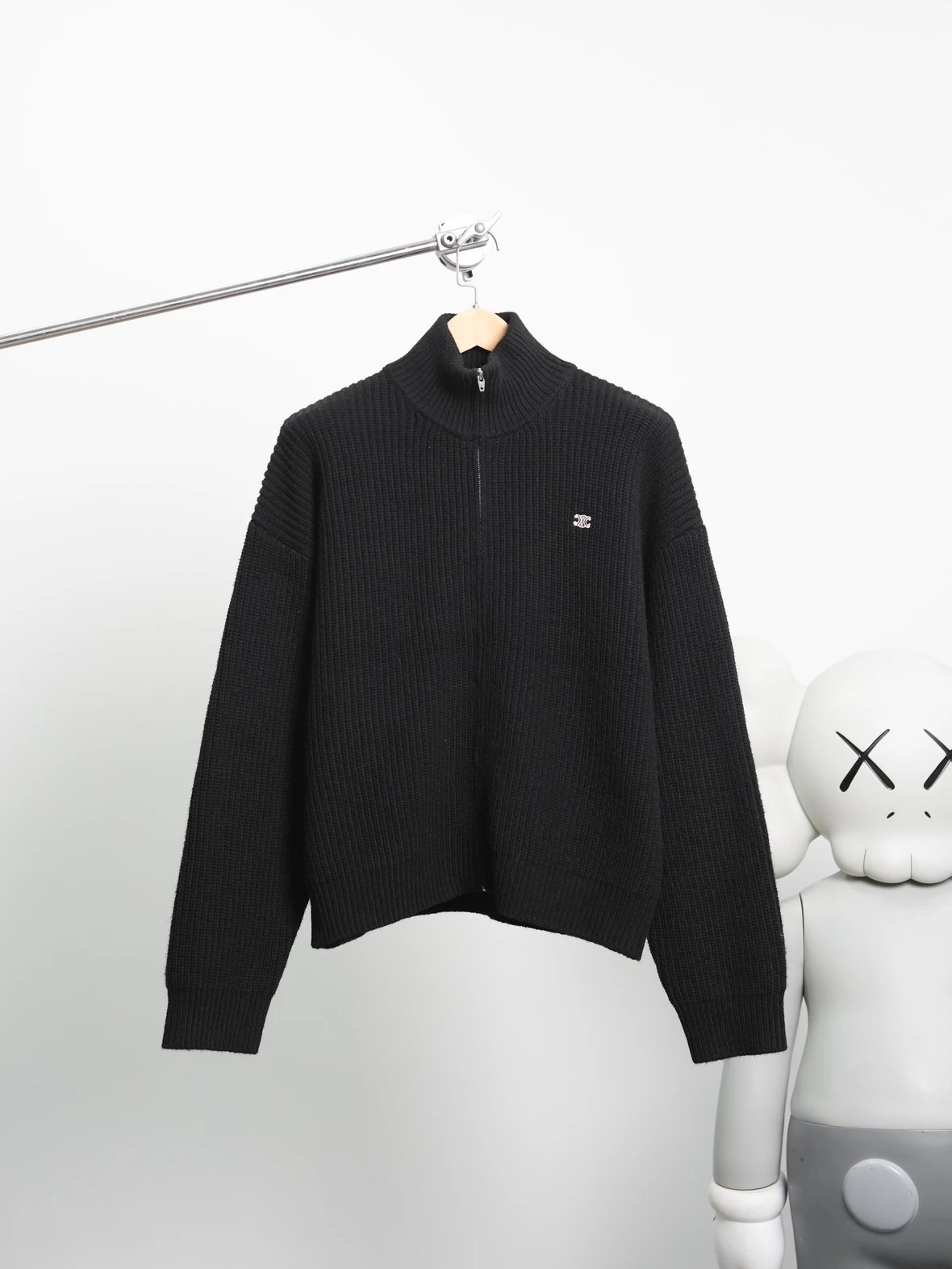Item ID 8255 CEL1NE- ribbing “ wool blend ” turtleneck long sleeve sweater - Same s