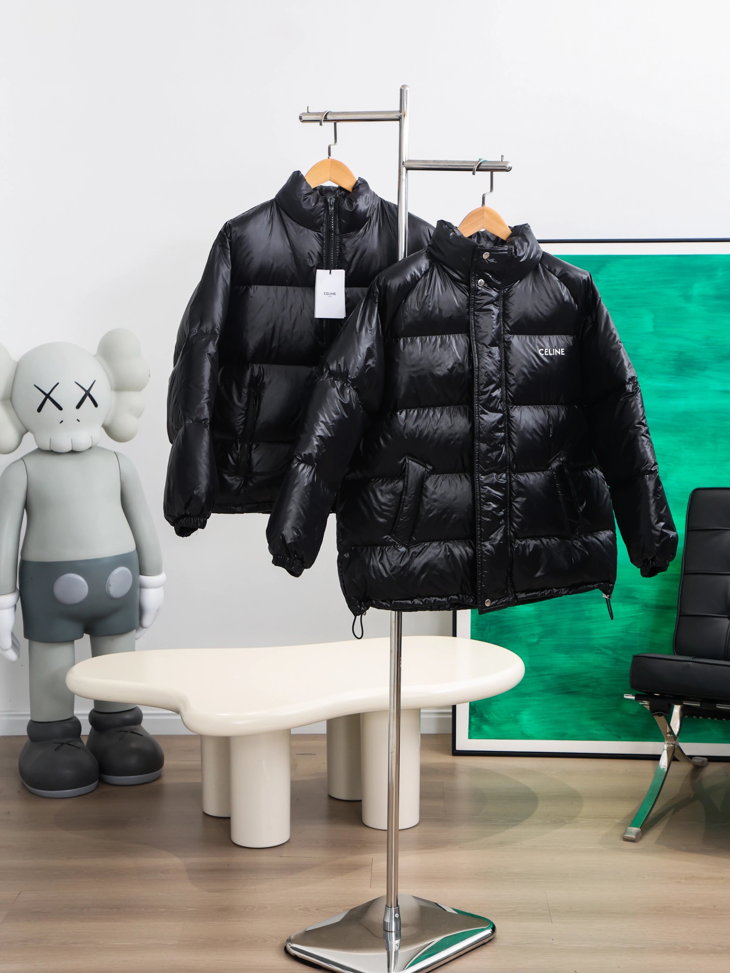 Item ID 8108 Ce1ine-2021ss-Classic - Breadcoat - Bright Down Jacket -90 Velvet - Sh