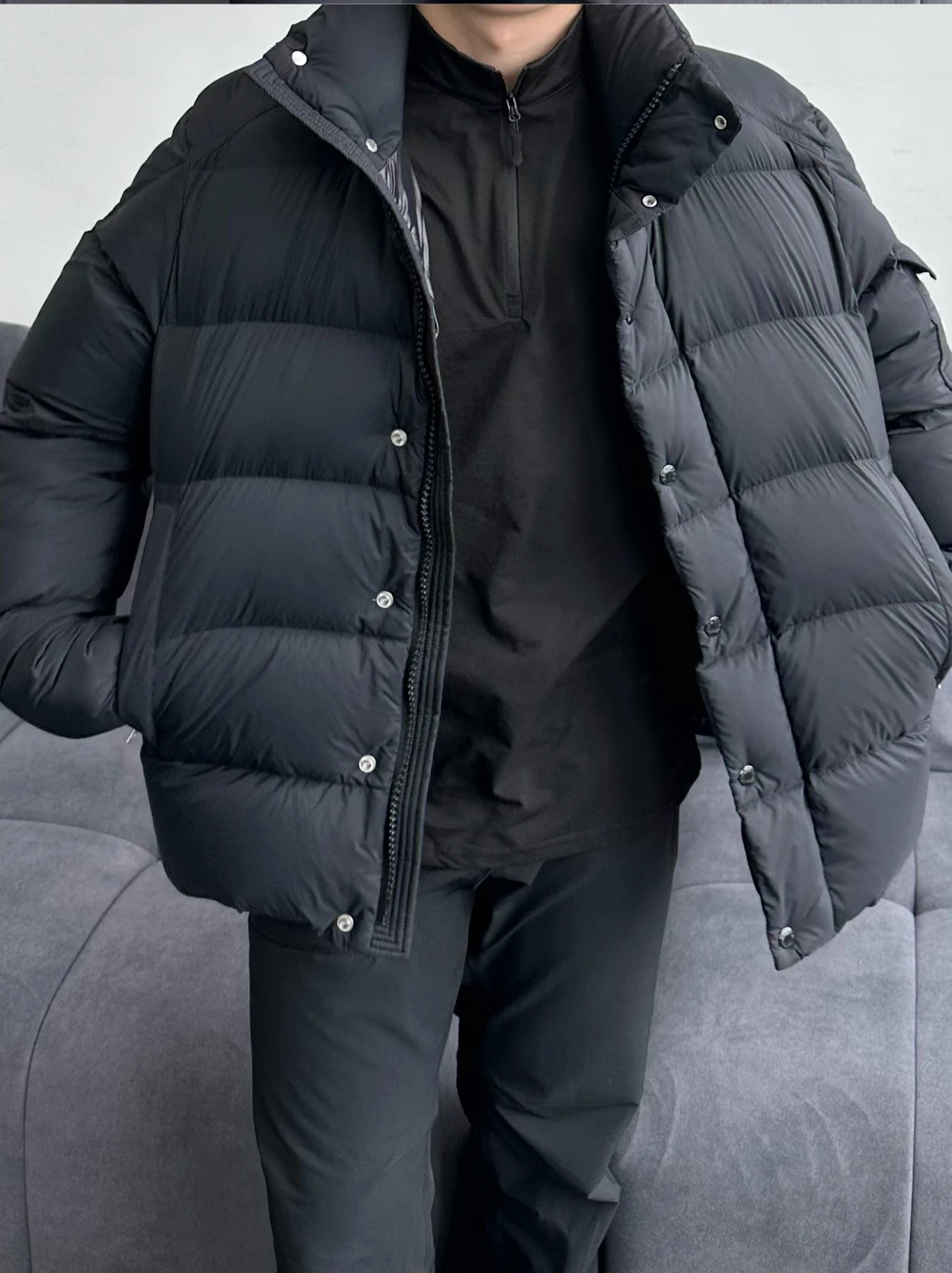 Item ID 8123 M0NCLER - Mound Mouth - Maya Maire Series -90 Velvet Making - Hooded B