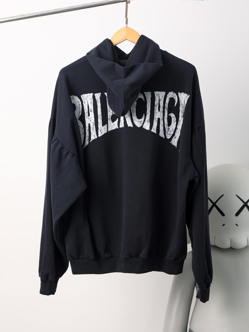 Item ID 8144 Balenc1aga- Paris -2023ss- Hawaii only - palm tree PARIS printed hoodi