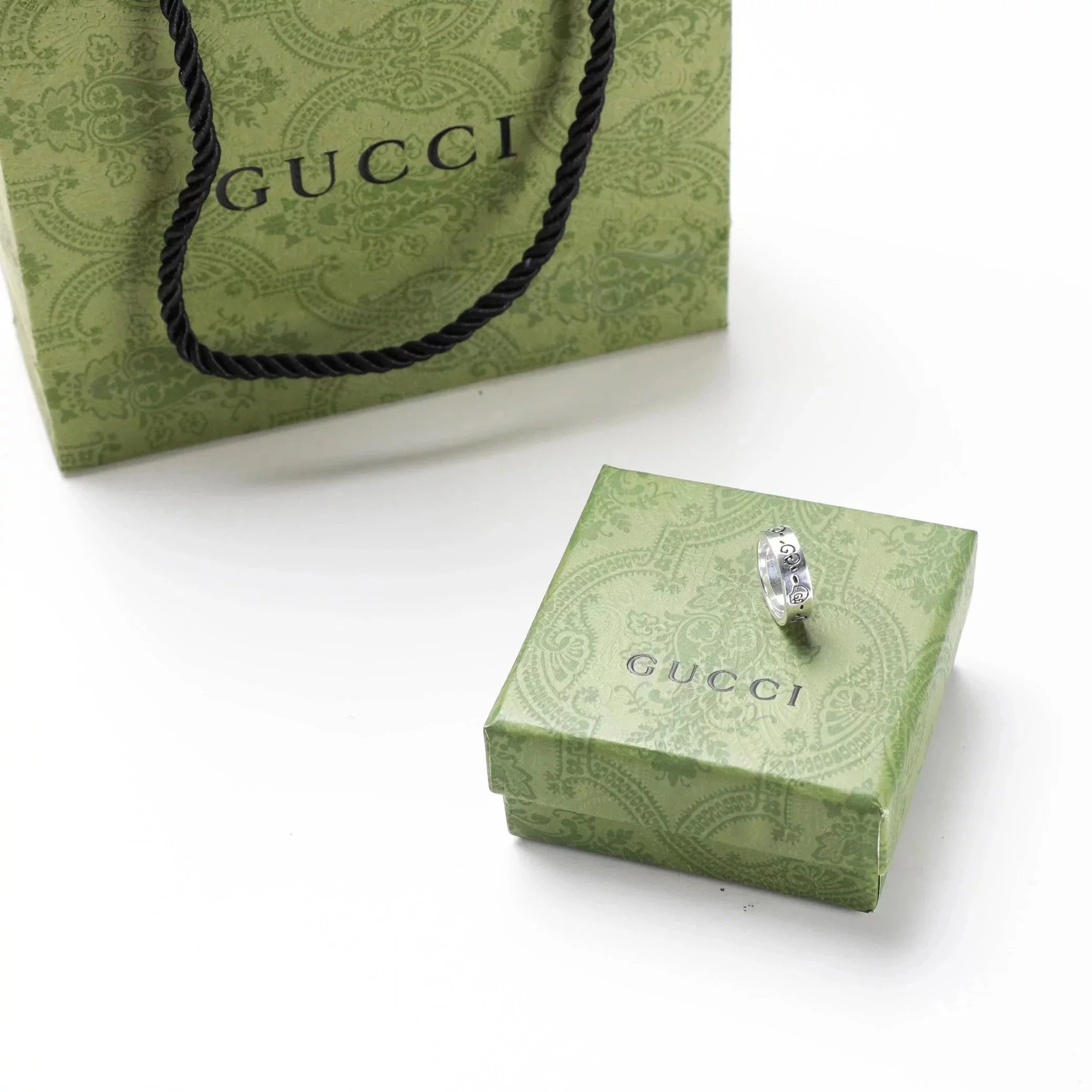 Item ID 8377 Couple's rings GC-Ghost- pair G skull sterling silver 925 Silver Stain