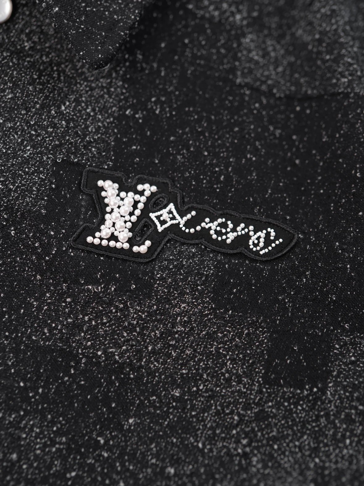 Item ID 8027 Haute Couture SS25 Baseball Jacket _Handmade Beaded_ _Imported Goat su