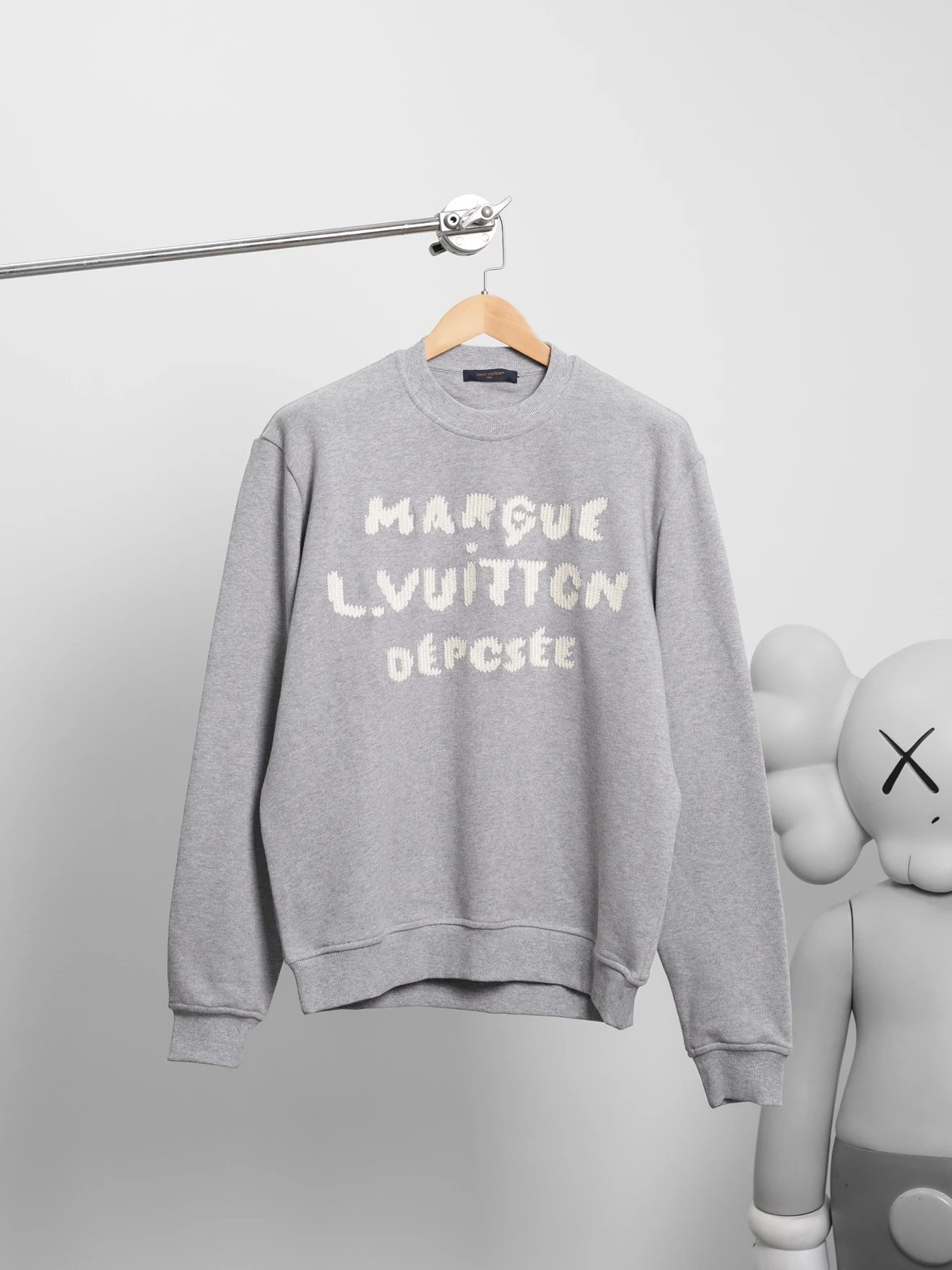 Item ID 8092 SS26“ Milan woven embroidery ” Round neck long sweatshirt with embroid