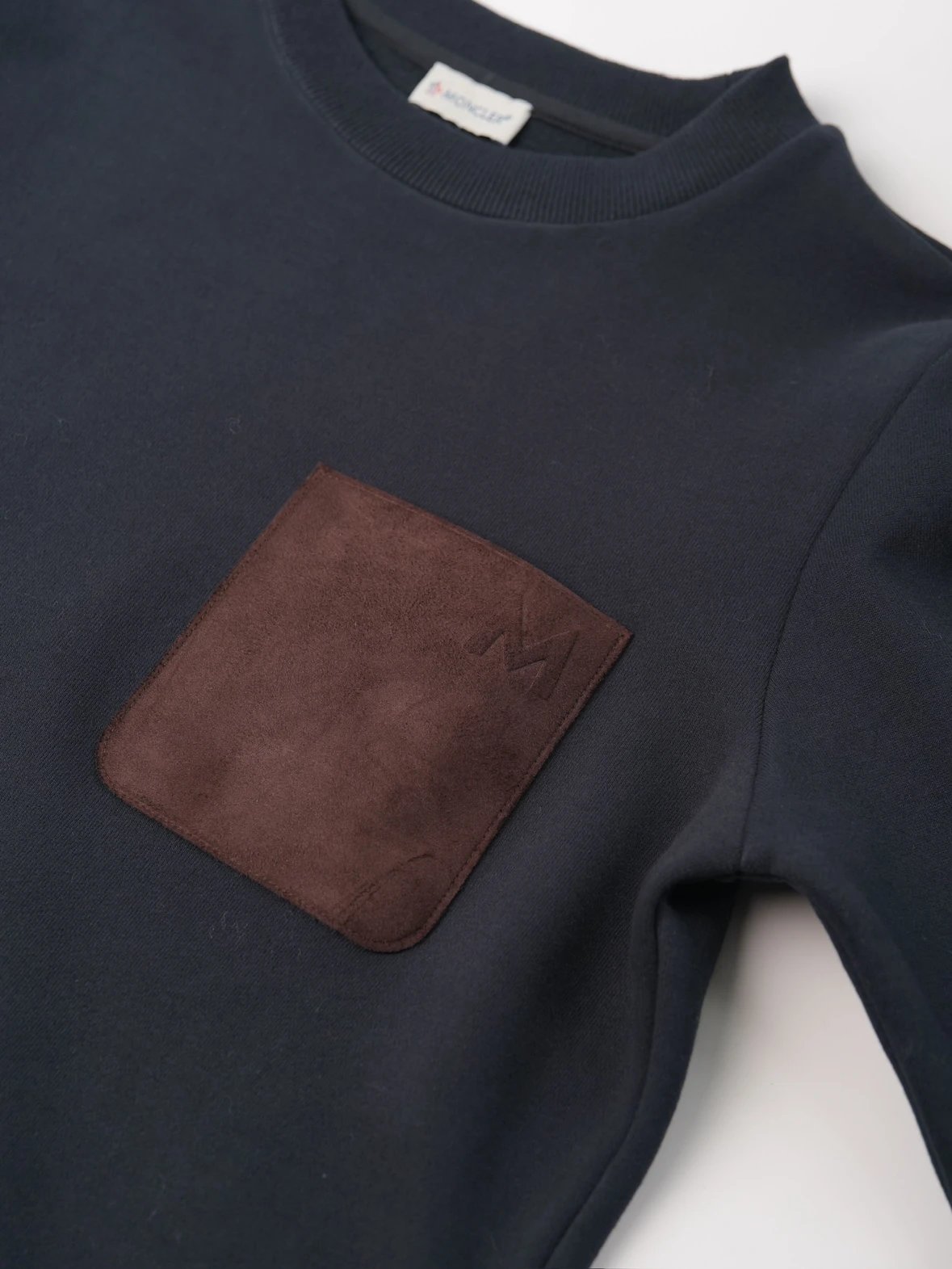 Item ID 8087 Monc1er round neck fleece sweatshirt “ Exclusive customized side marki