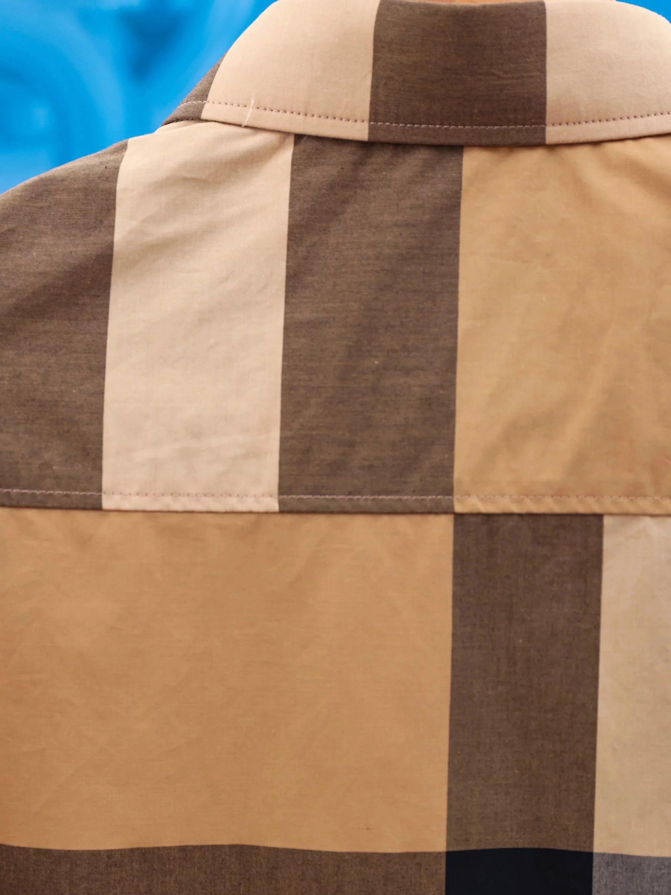 Item ID 8218 BURBERRY- Burberry -23ss- new shirt - large plaid shirt -Vintage long