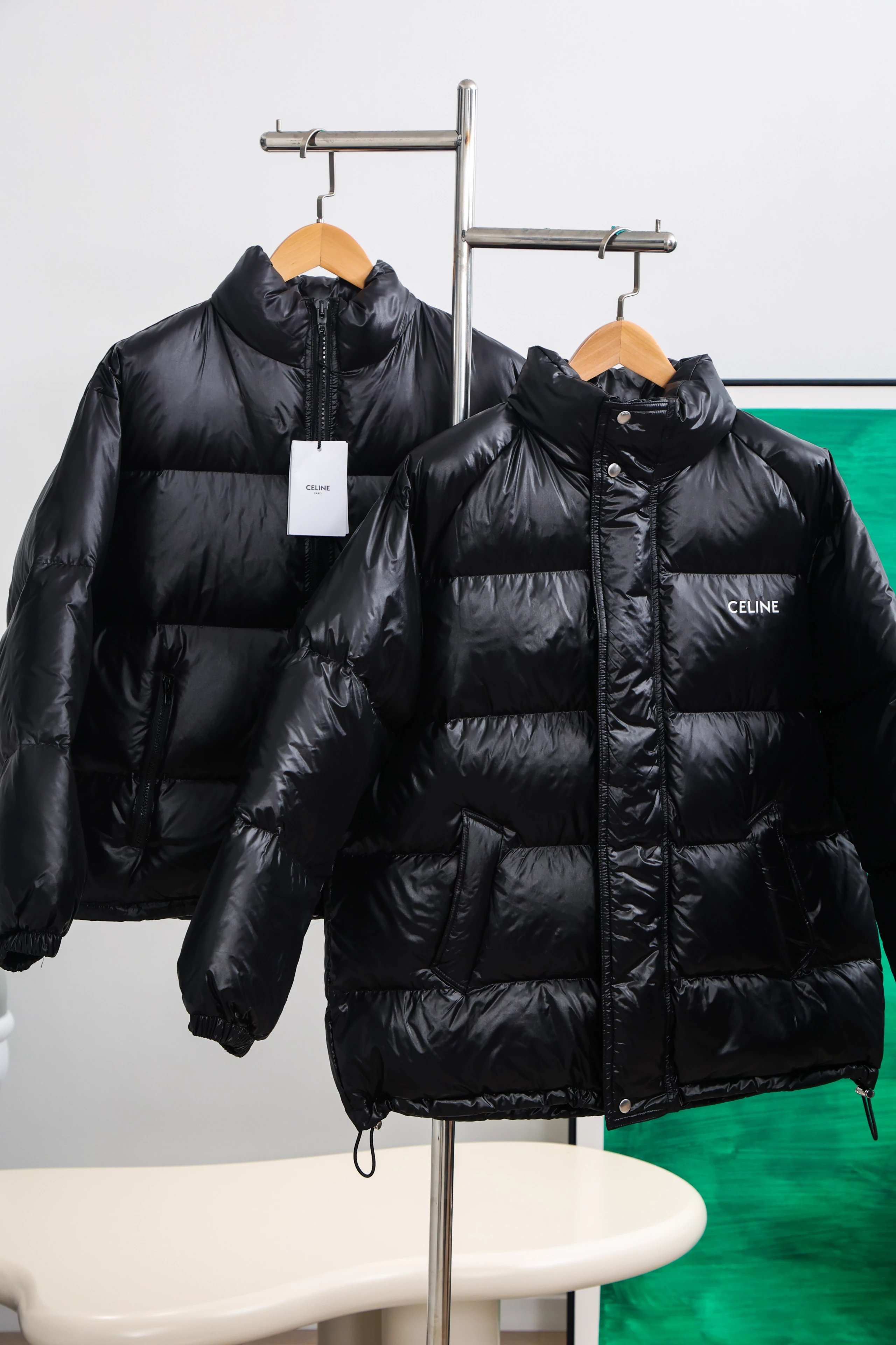 Item ID 8108 Ce1ine-2021ss-Classic - Breadcoat - Bright Down Jacket -90 Velvet - Sh