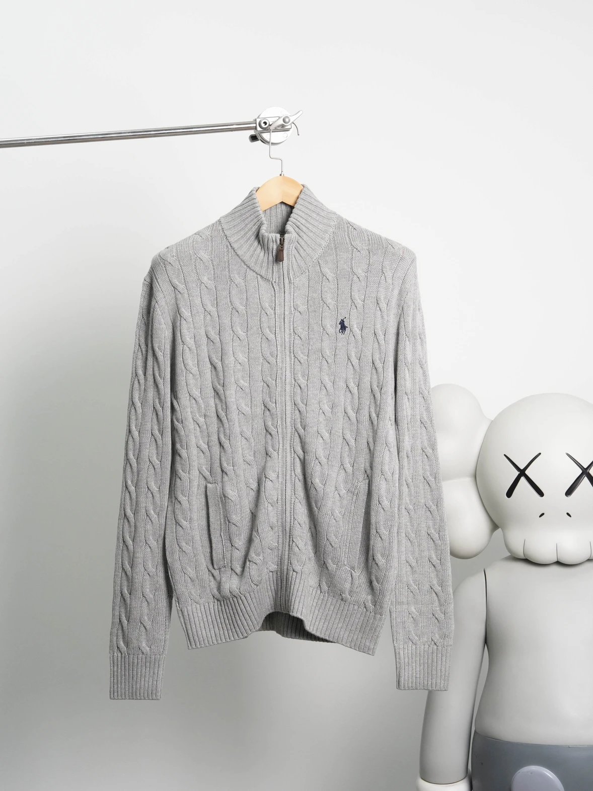 Item ID 8055 Ralph Zipper Coat _Fixed Weaving Twisted Flower_ SS23 Solid Color Zipp