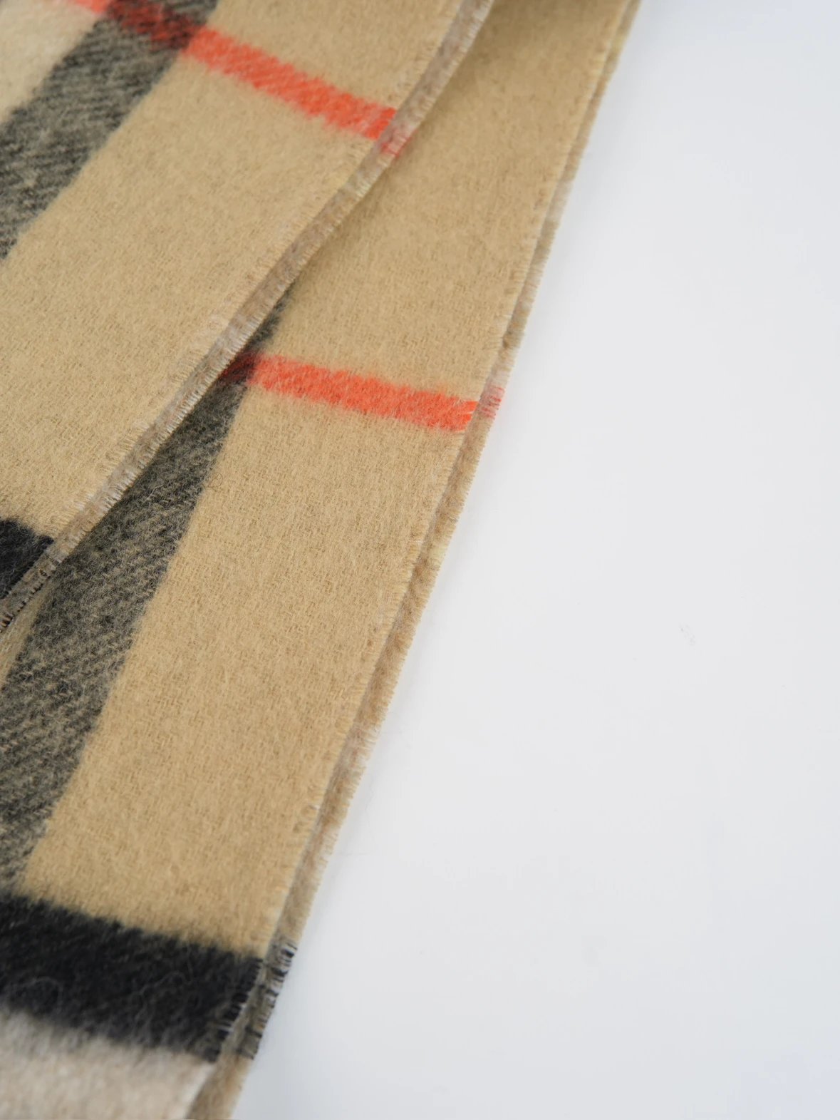 Item ID 8525 BBR Wool and cashmere blend - Striped mesh decorative cashmere scarf f