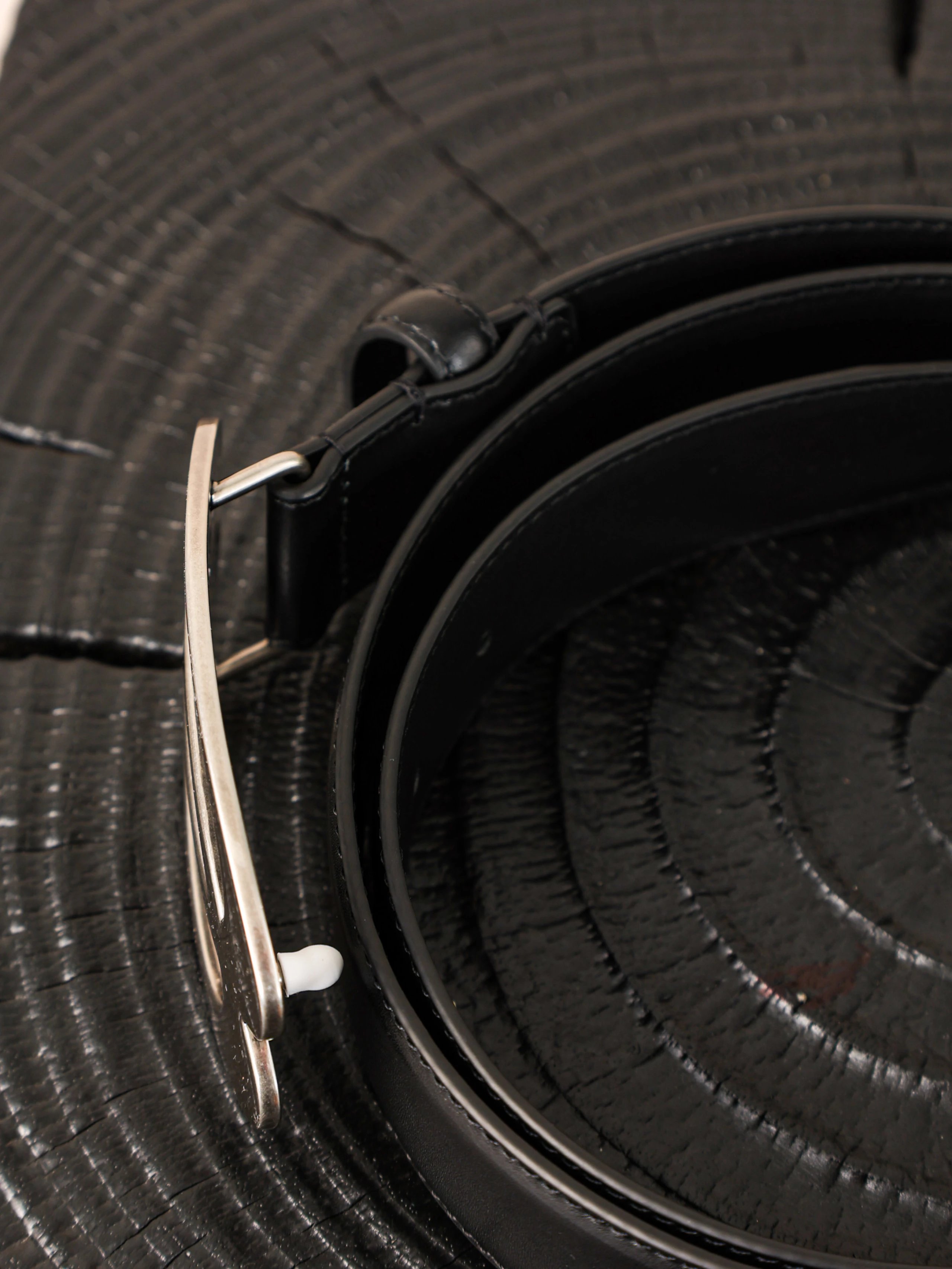 Item ID 8394 Balenc1aga - Paris-2024FW - Double ring silver buckle belt - Imported