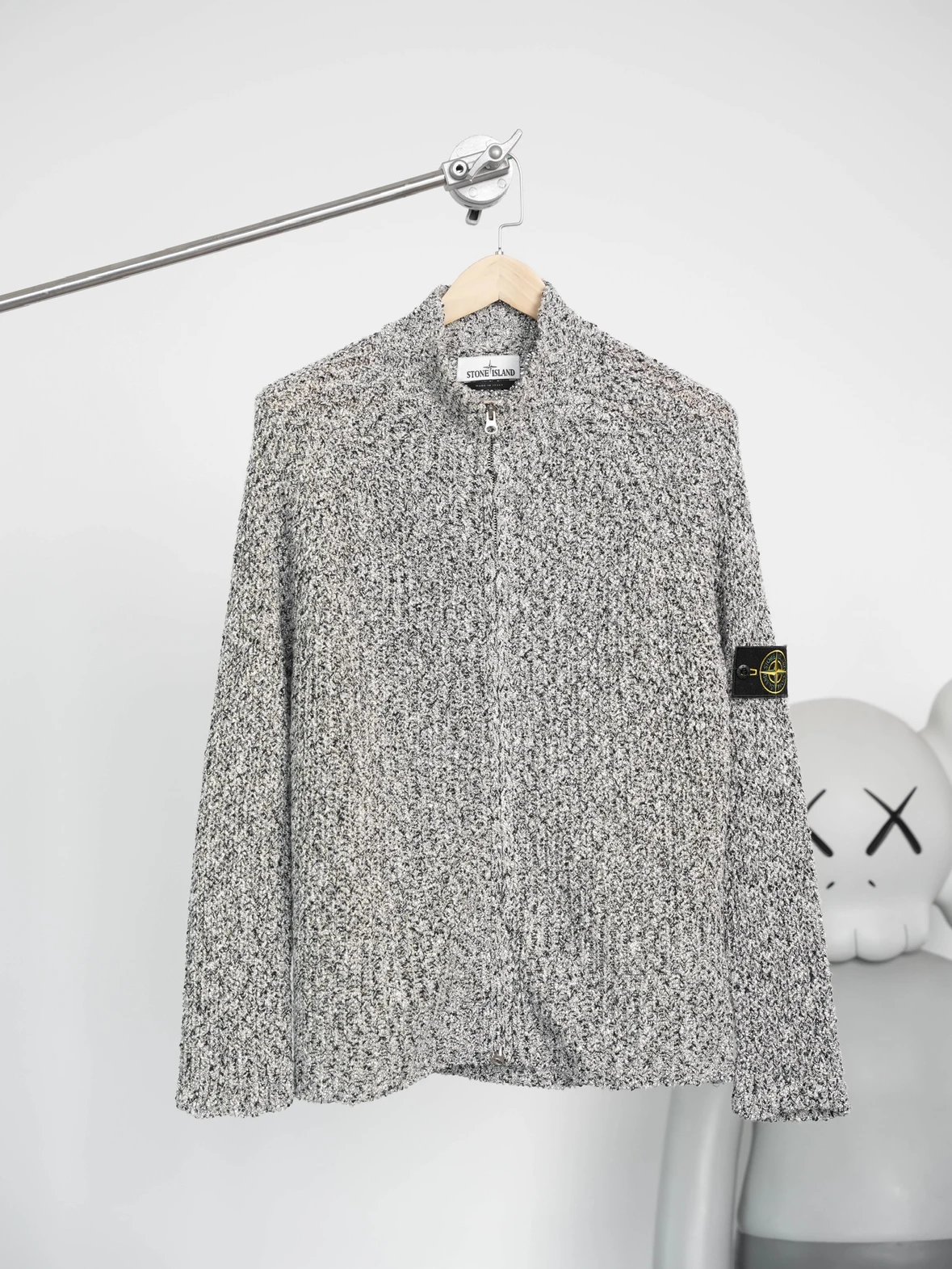 Item ID 8063 Stone-1sland - Island - _Custom woven seven types of yarn_ zipper roun