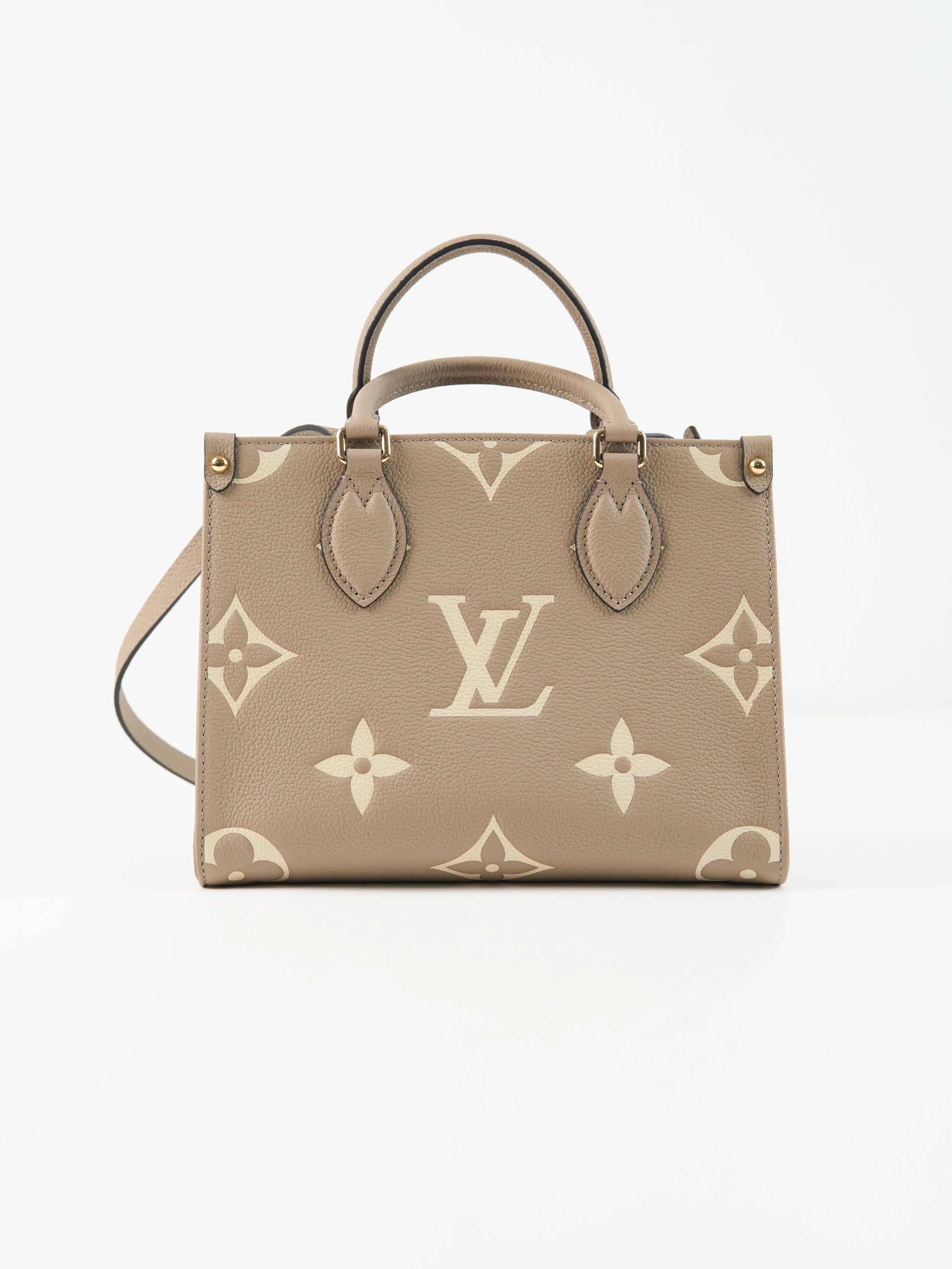 Item ID 8501 ONTHEGO-PM - Classic Old Flower Full Print - Cow Leather - Jungle Bag