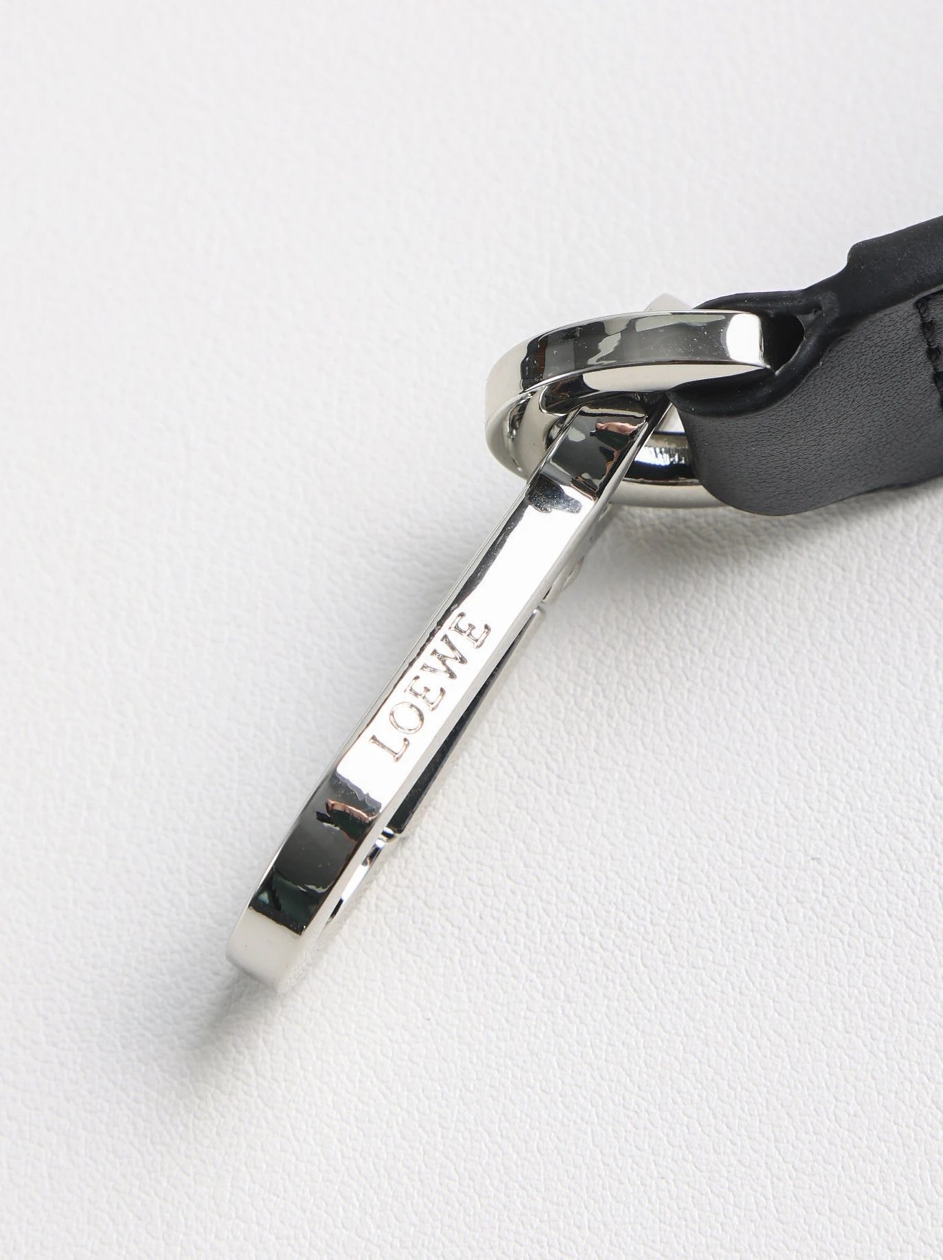 Item ID 8494 L0EWE Roewe Classic Buzz Anagram Leather Embossed Crossbody Bag Detach