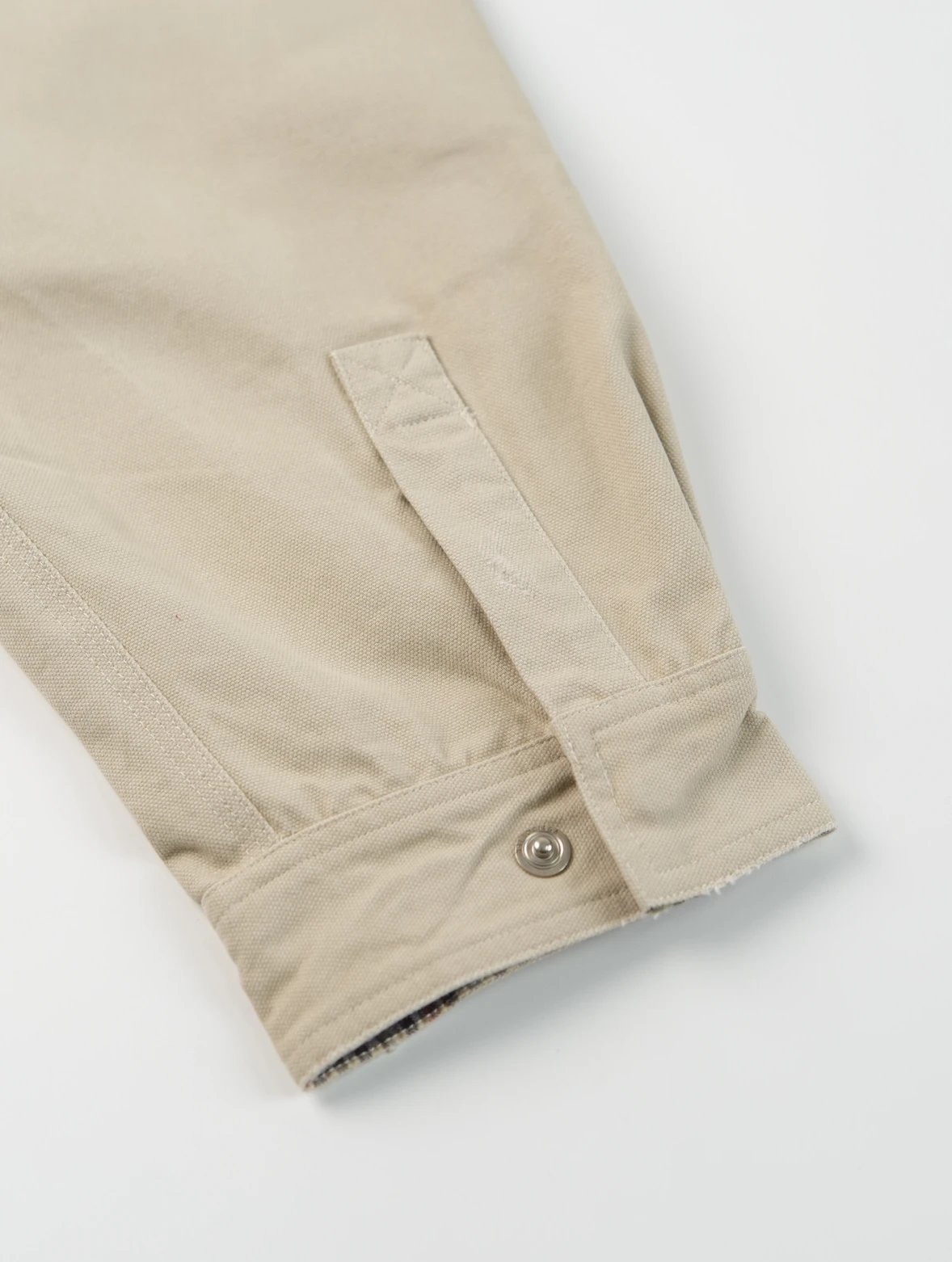 Item ID 8052 Paris washed distressed embroidered logo workwear jacket with loose fi