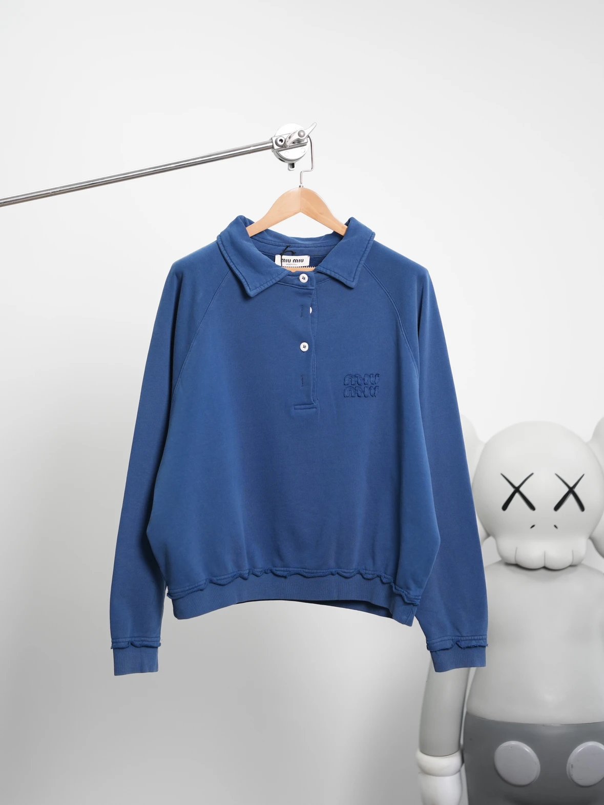 Item ID 8086 M1UM1U Miu Miu SS24“ Heavy industrial washing ” solid color letters Lo