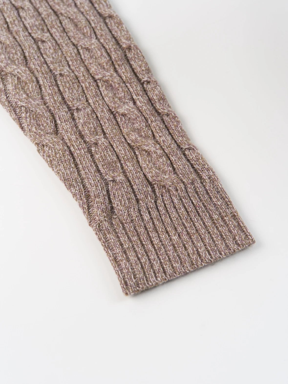 Item ID 8262 LP-FW24- _Wool and Cashmere Blended_ Pattern Design Twisted Flower Hal