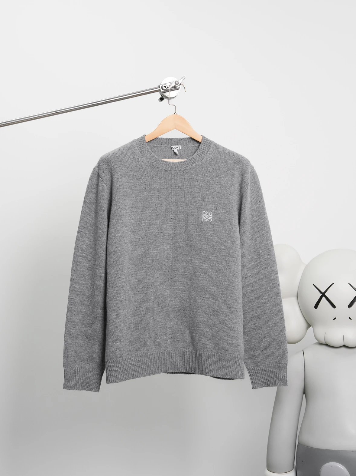 Item ID 8260 L0EWE“100% Combed sheep wool ”Logo round neck pullover long sleeve swe