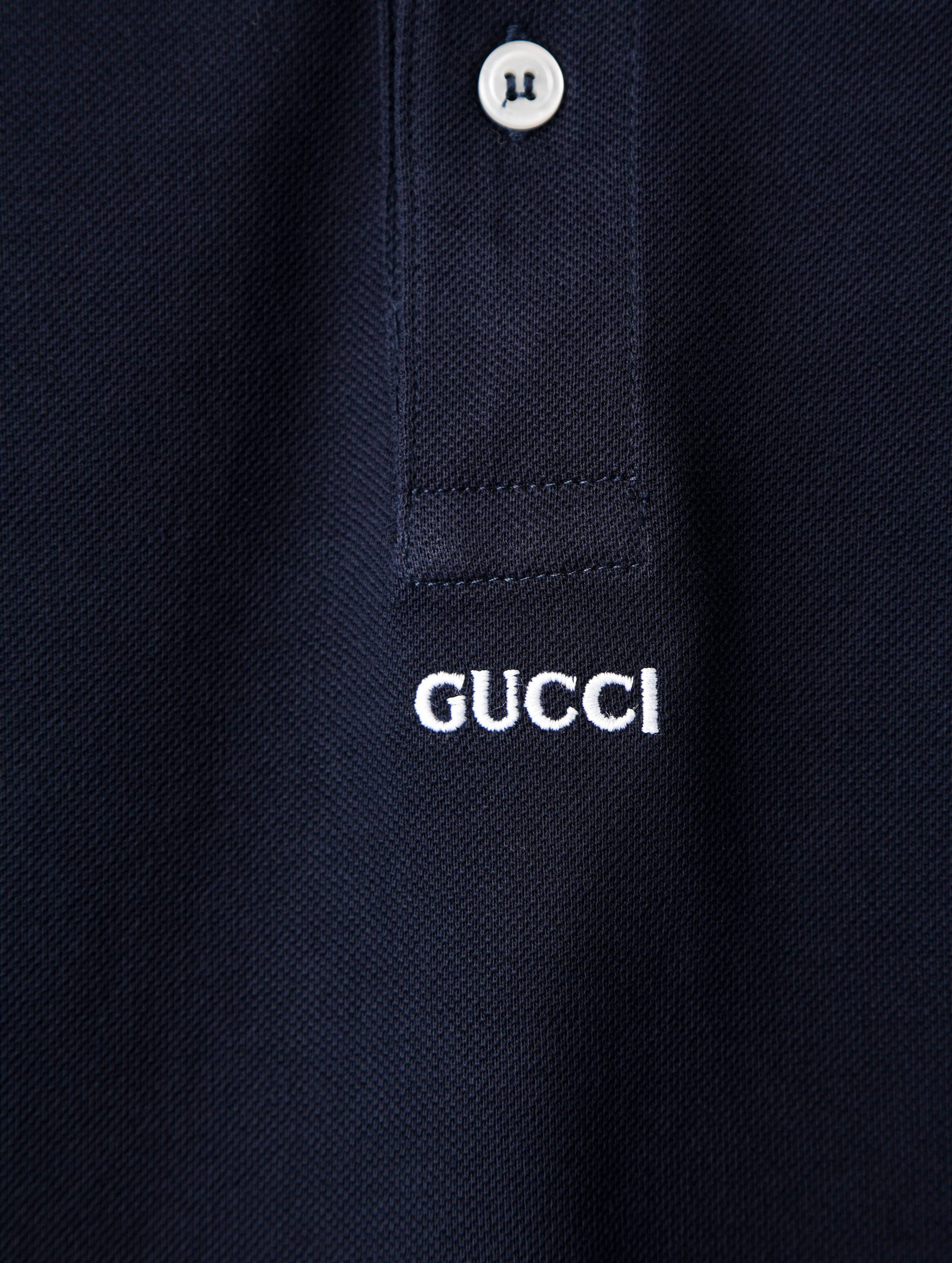 Item ID 8201 GUCC1-GC-2024ss- Basic striped lapel polo shirt - Haute piqué cotton f